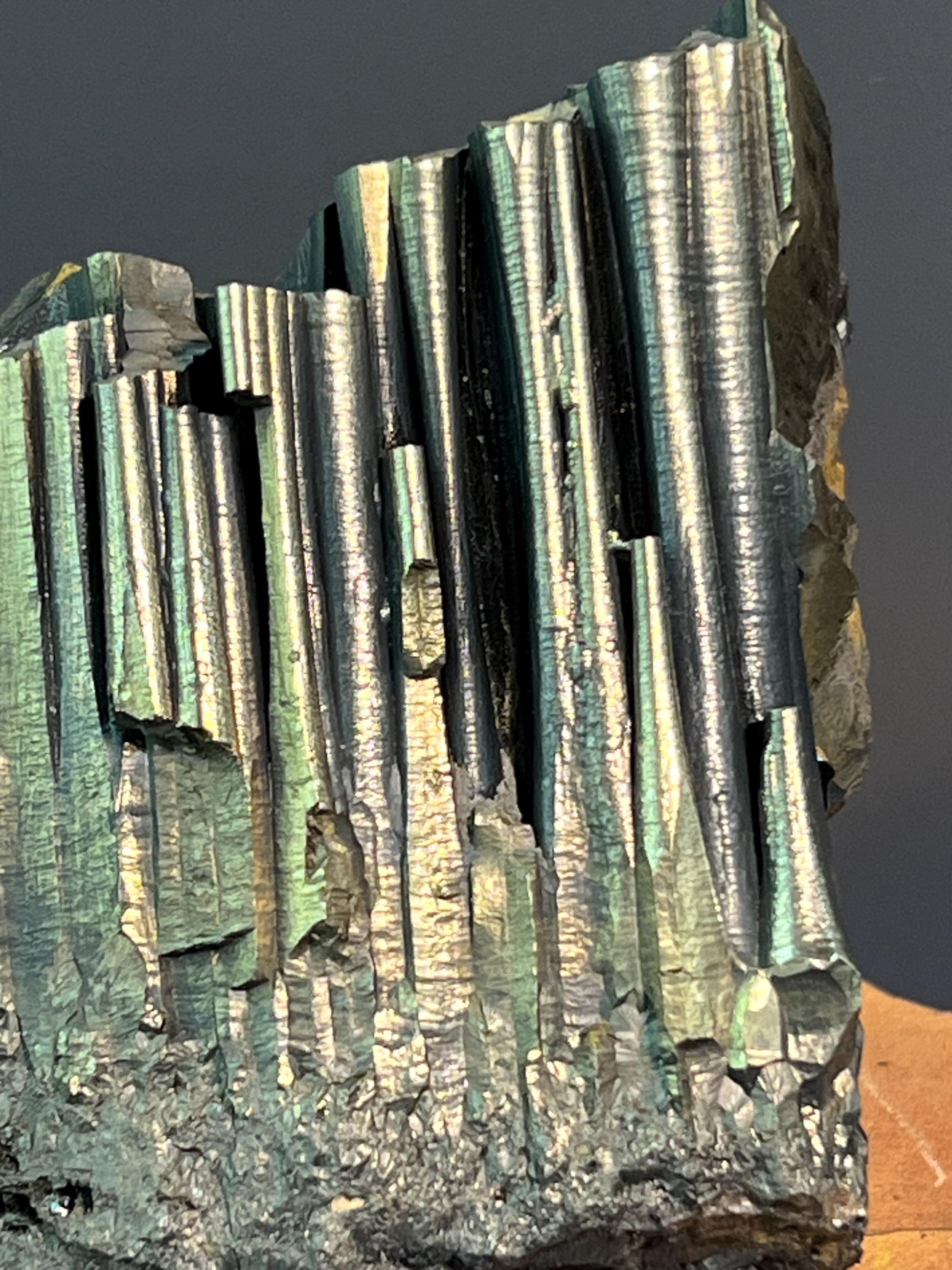 "Museum Grade" Golden Color Stalactite Goethite - Crystal Gemstone AE 