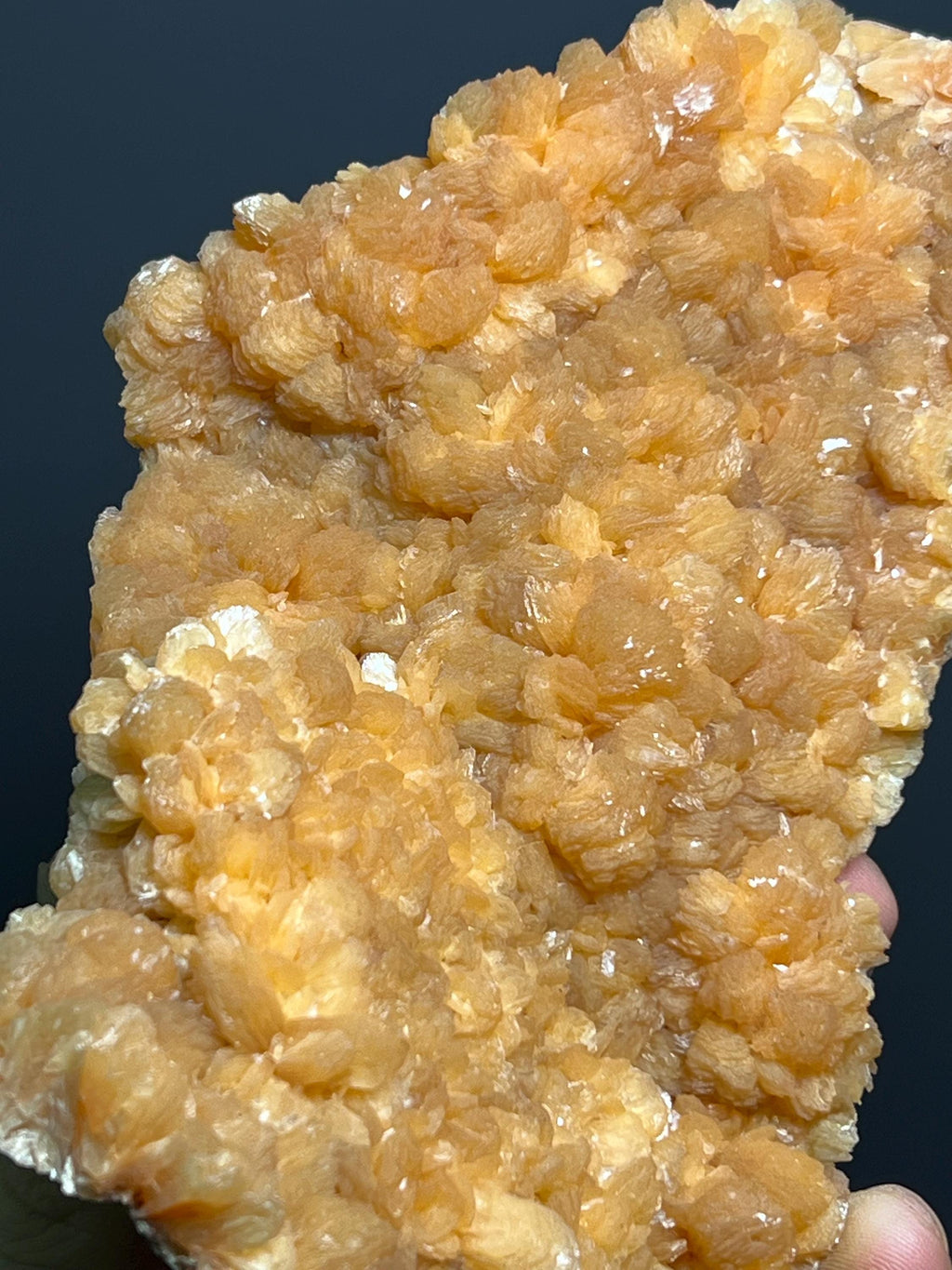 Orange Stilbite Specimen, 415gram - Crystal Gemstone AE 