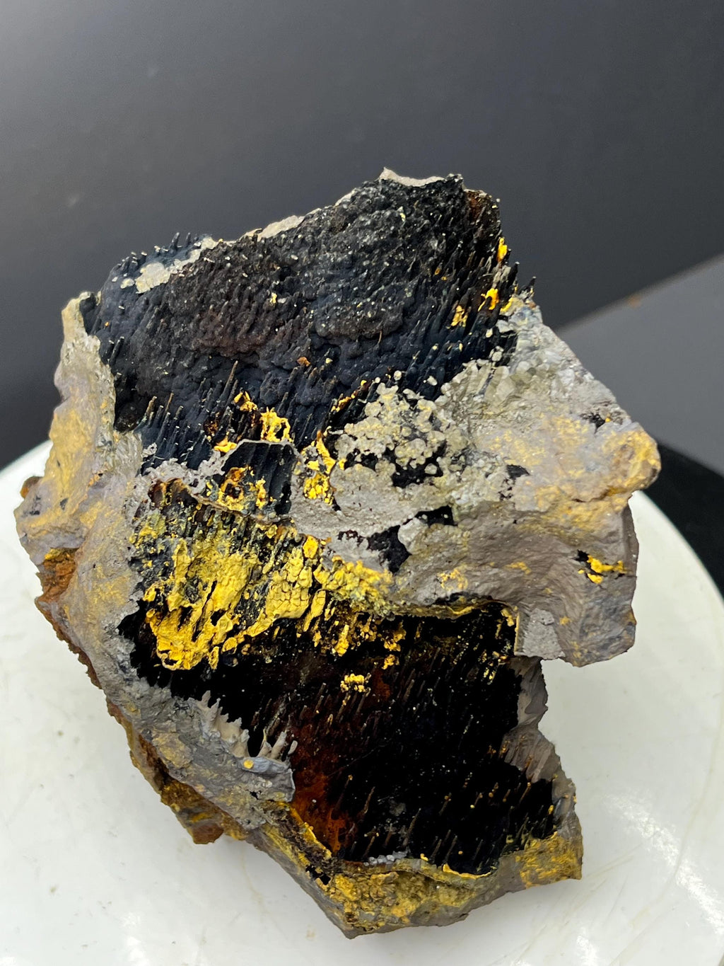 Very Showy Special Limonite And Specularite With Stalactite Goethite Specimen, For Special Collection - Crystal Gemstone AE 
