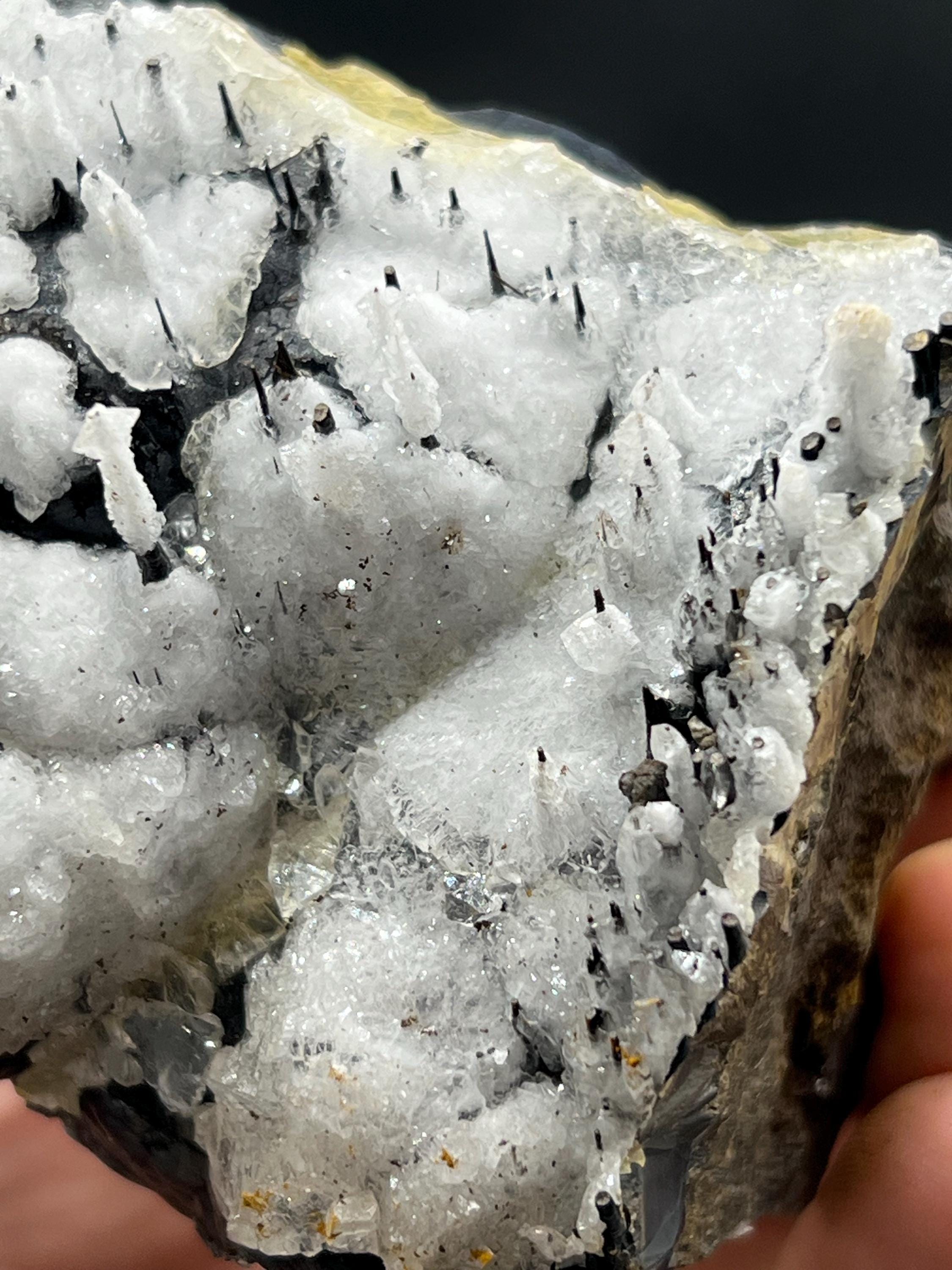Museum Grade Crystal Calcite On Stalactite Hematite - Crystal Gemstone AE 