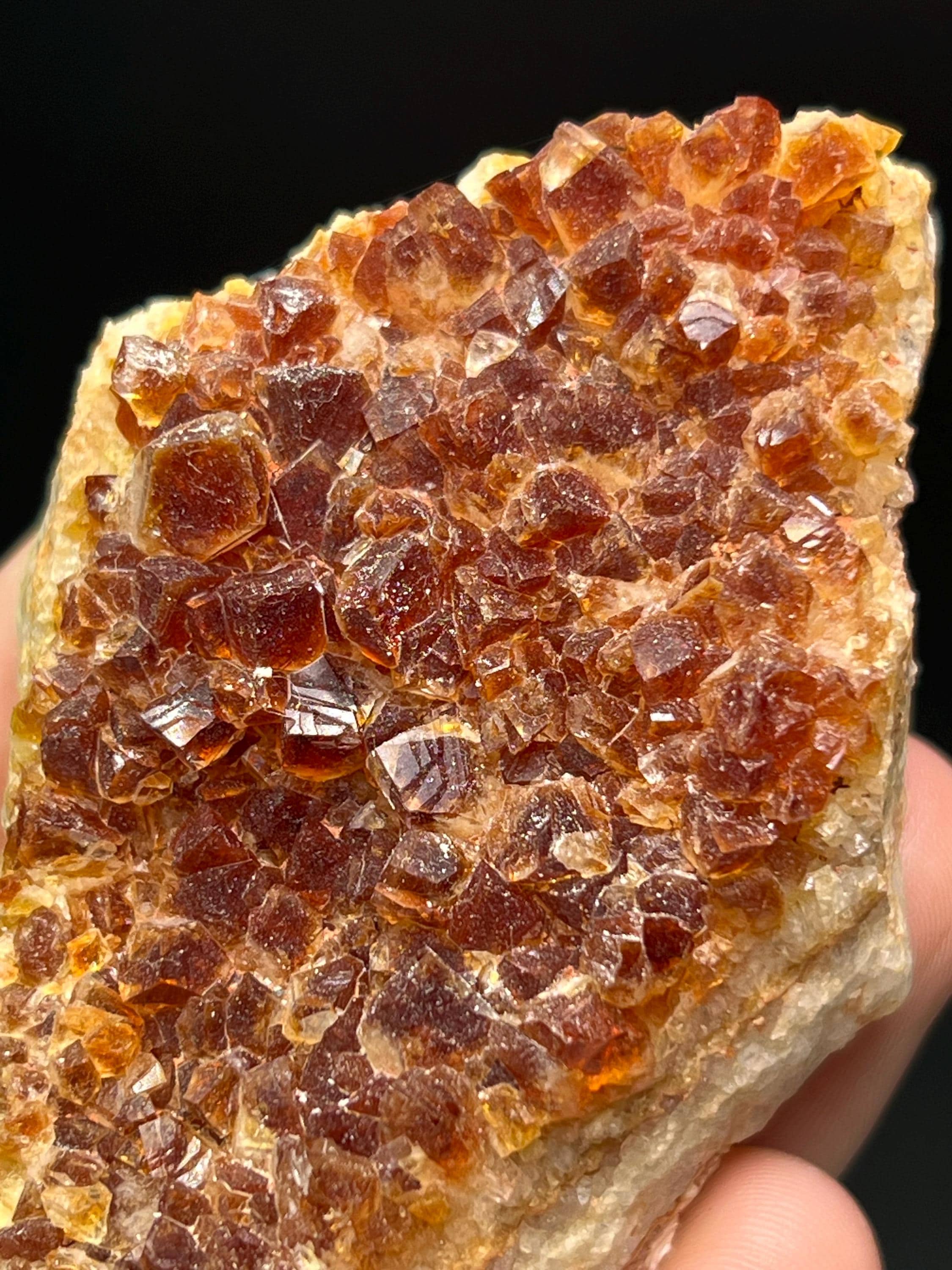 Dark Color Citrine Specimen - Crystal Gemstone AE 
