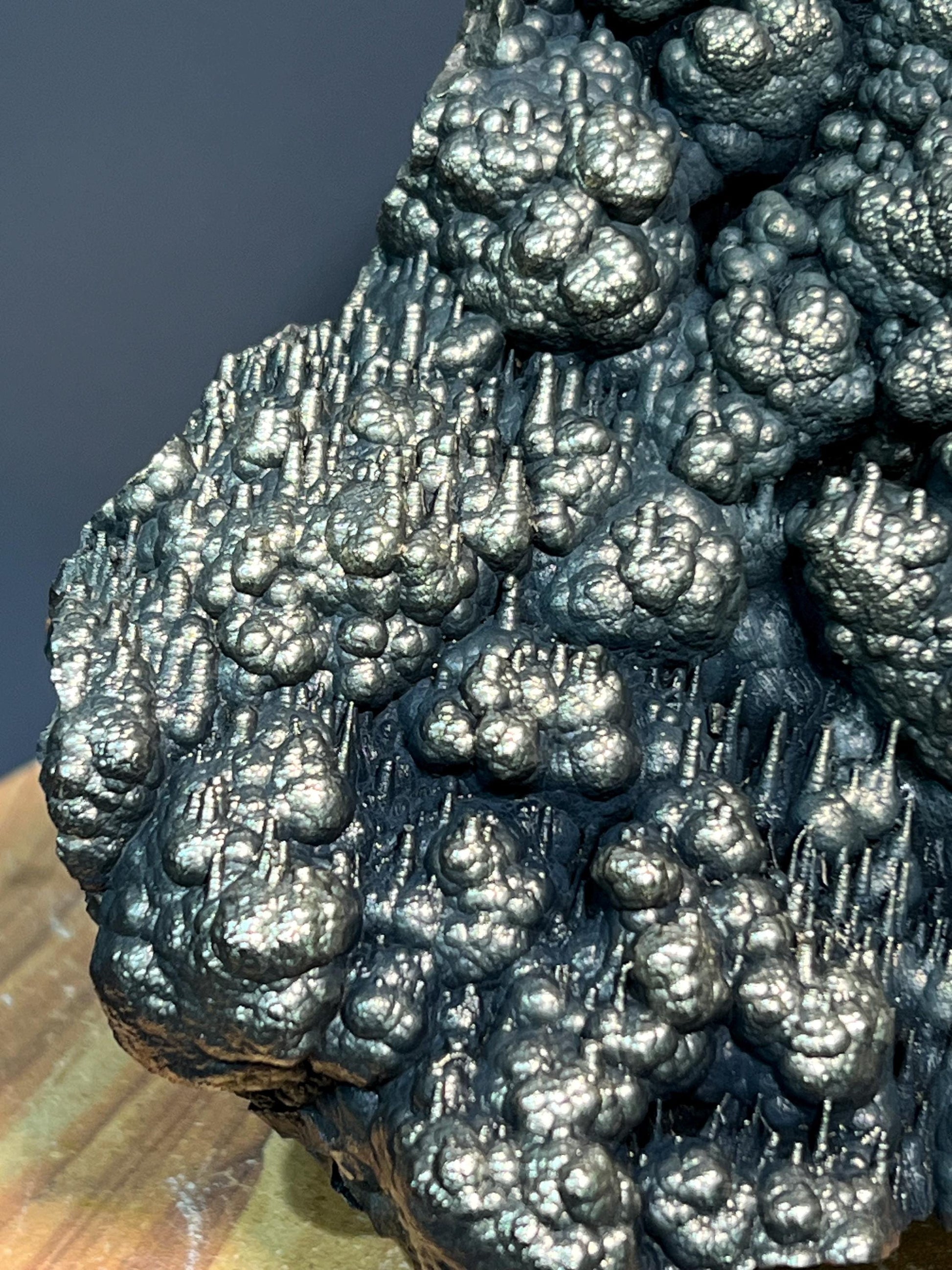 Museum Grade Golden Color Stalactite And Botryoidal Formation Goethite, For Special Collection Piece - Crystal Gemstone AE 