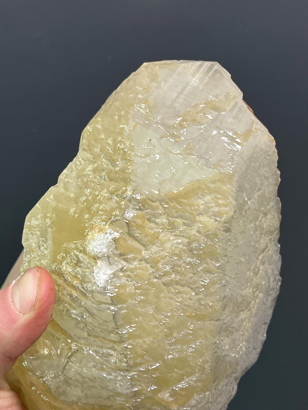 Yellow Crystal Calcite Specimen - Crystal Gemstone AE 