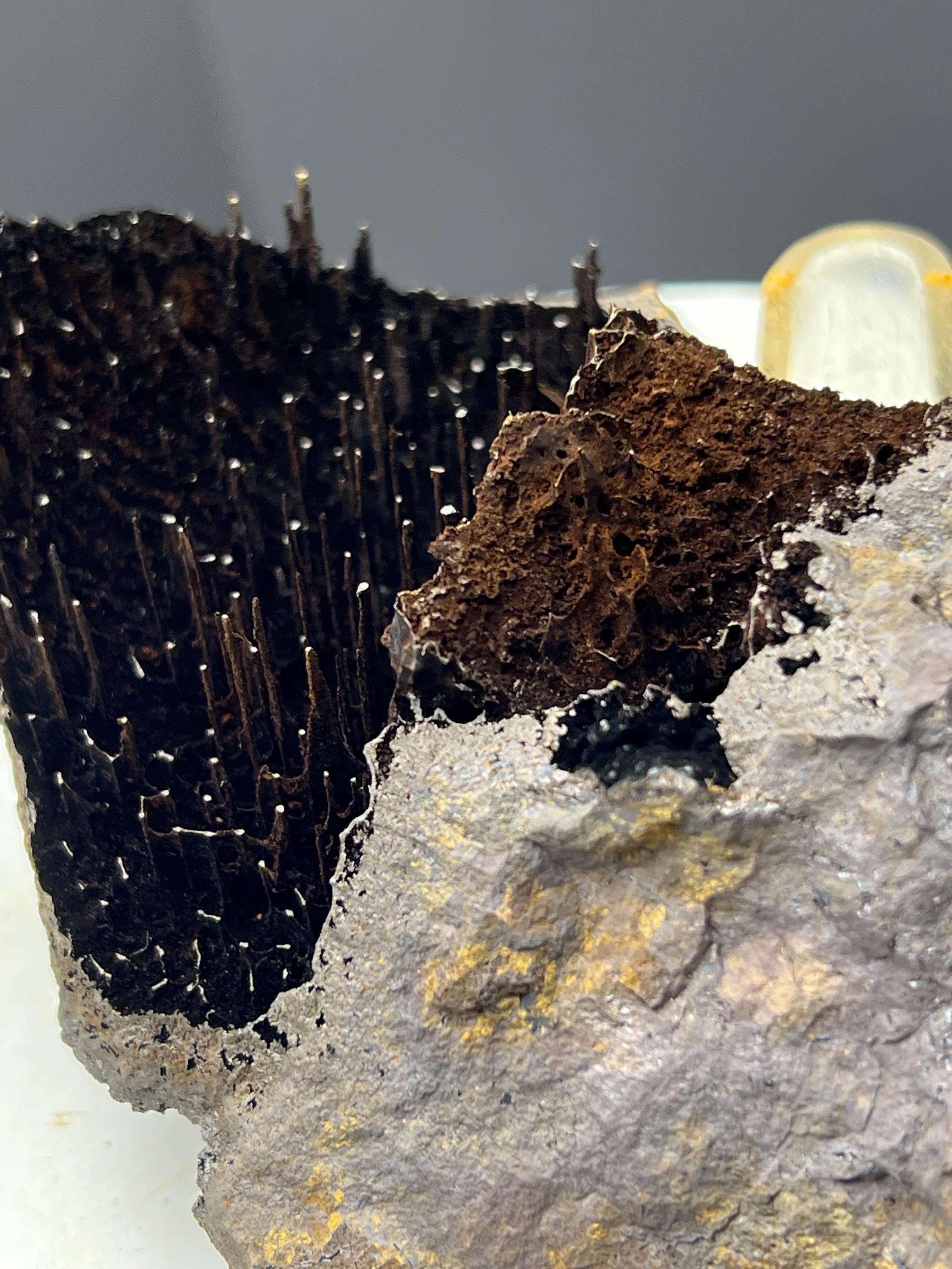 Very Special Formation Limonite With Stalactite Goethite Specimen, For Special Collection - Crystal Gemstone AE 