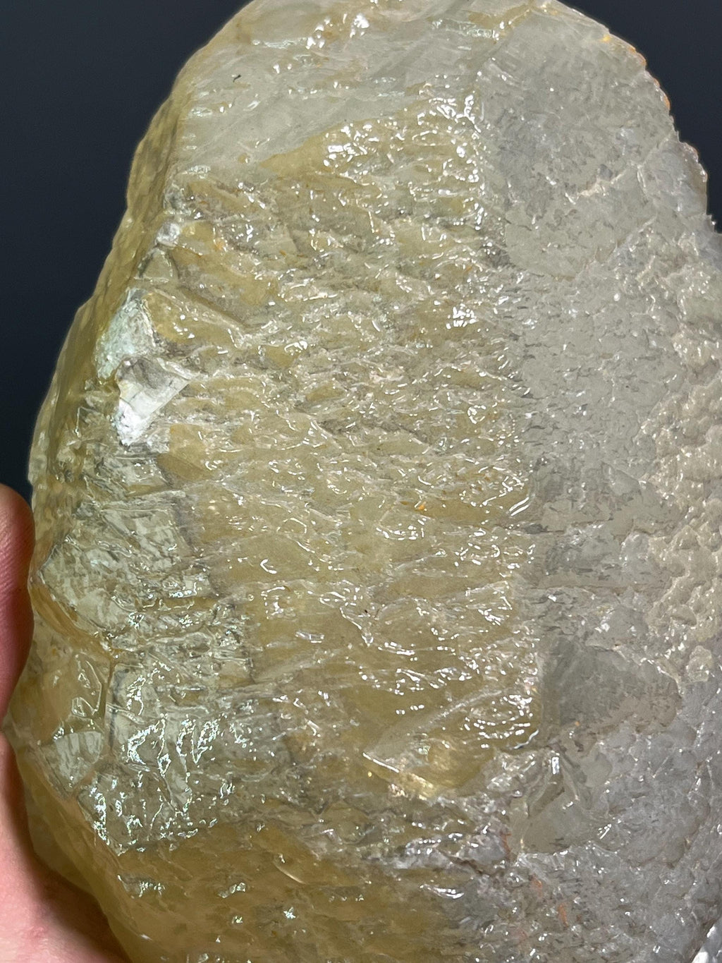 Yellow Crystal Calcite Specimen - Crystal Gemstone AE 