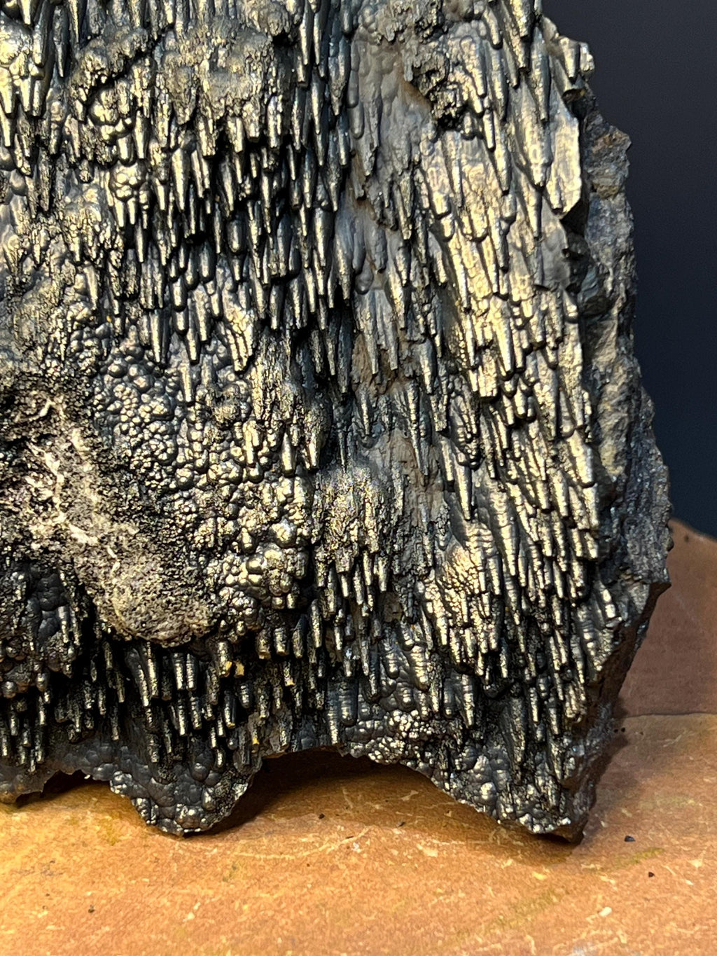 Museum Quality! Very Special And Showy Golden Color Stalactite Goethite Specimen - Crystal Gemstone AE 