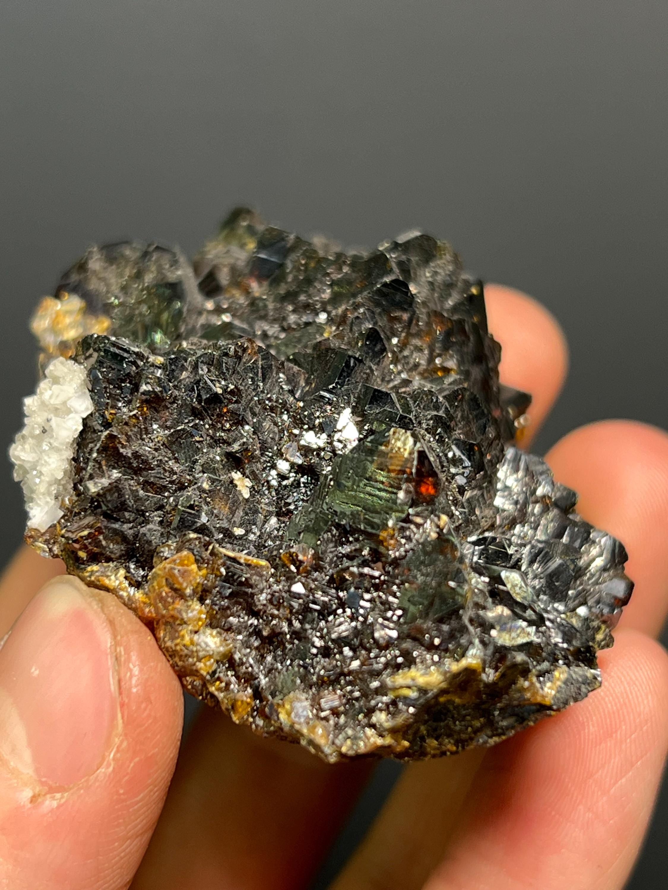 Special Piece! Dark Red Colors Alloy Sphalerite Specimen - China - Crystal Gemstone AE 