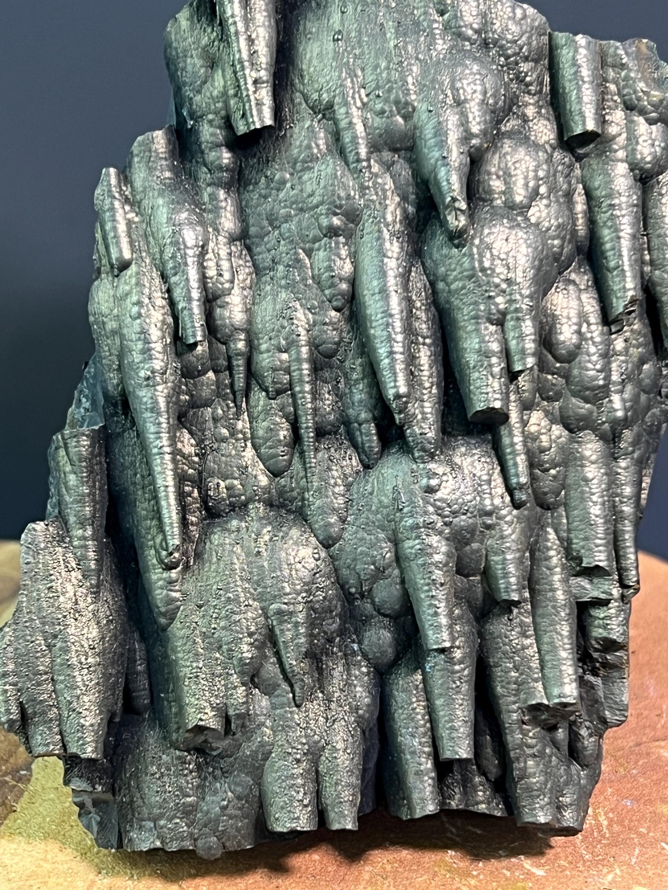 "Museum Garde" Golden Color Stalactite Goethite - Crystal Gemstone AE 