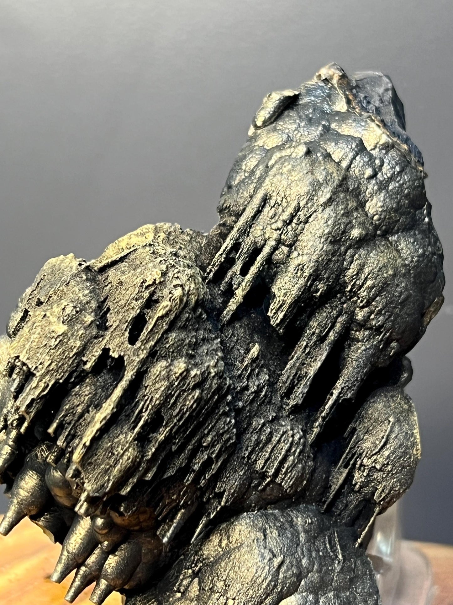 Museum Grade, Very Special Golden Color Stalactite Goethite Specimen - Crystal Gemstone AE 