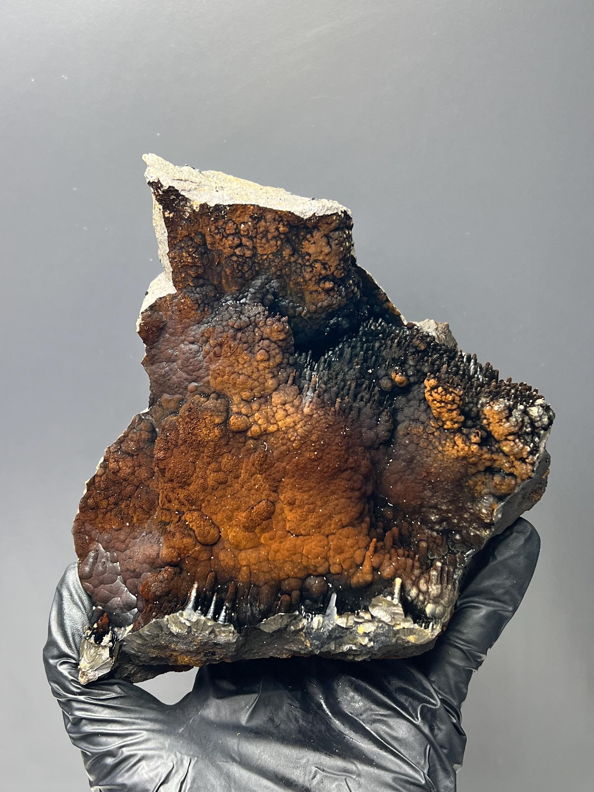 Museum Grade Limonite With Stalactite And Botryoidal Formation Goethite, For Special Collection - Crystal Gemstone AE 