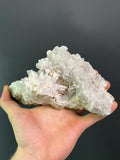 Stick Calcite With Pink Amethyst Quartz - Crystal Gemstone AE 