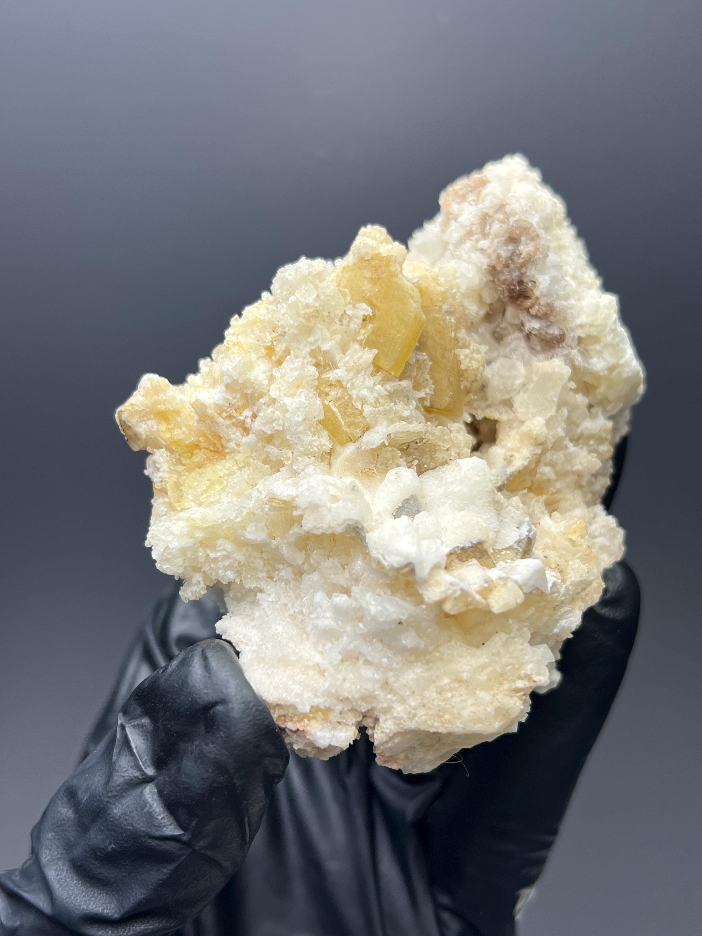 Barite With Calcite - Crystal Gemstone AE 