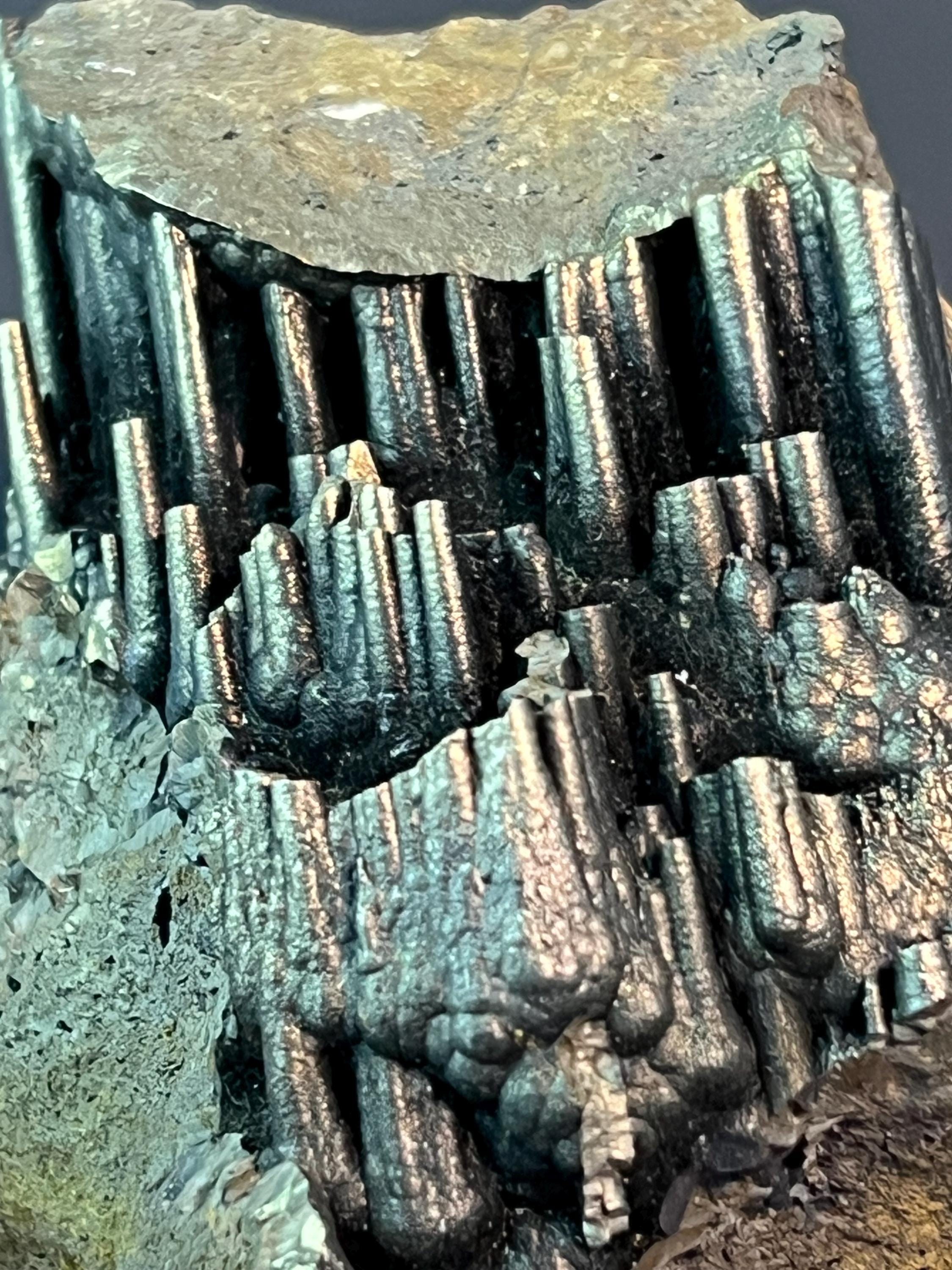 "Museum Grade" Golden Color Stalactite Goethite - Crystal Gemstone AE 