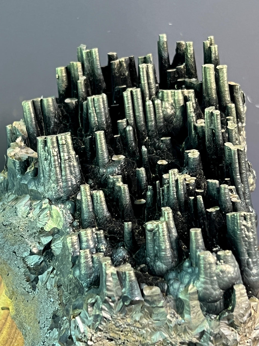 "Museum Grade" Golden Color Stalactite Goethite - Crystal Gemstone AE 