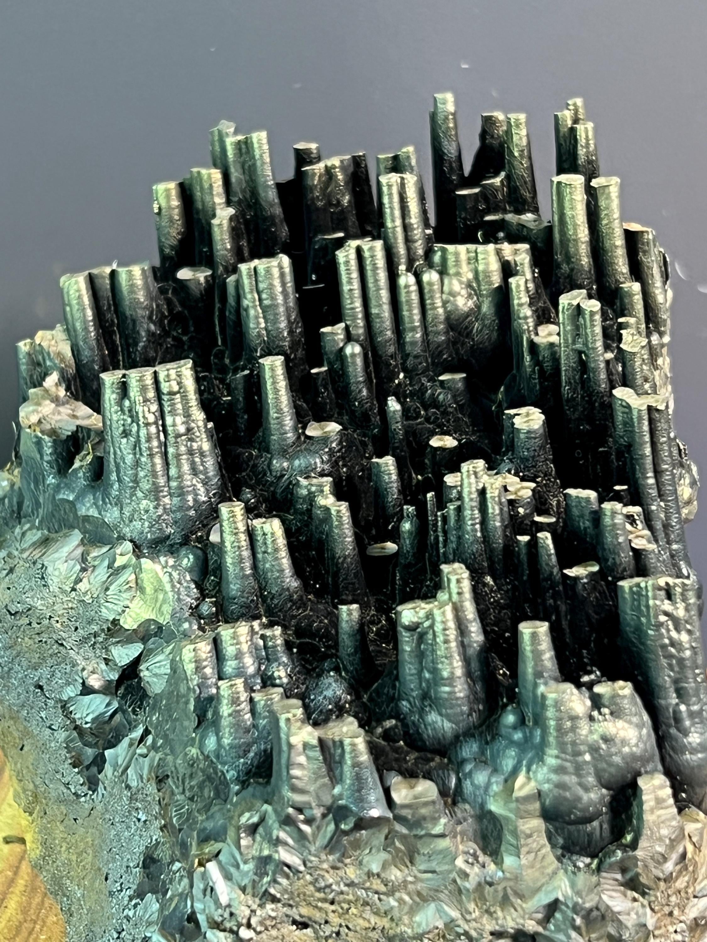 "Museum Grade" Golden Color Stalactite Goethite - Crystal Gemstone AE 