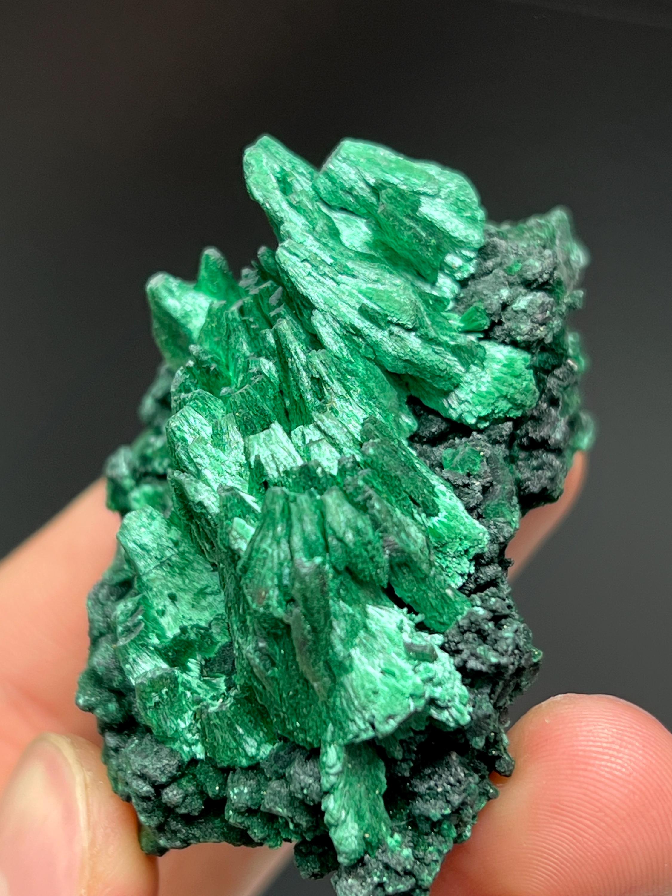Showy Malachite Specimen - Crystal Gemstone AE 