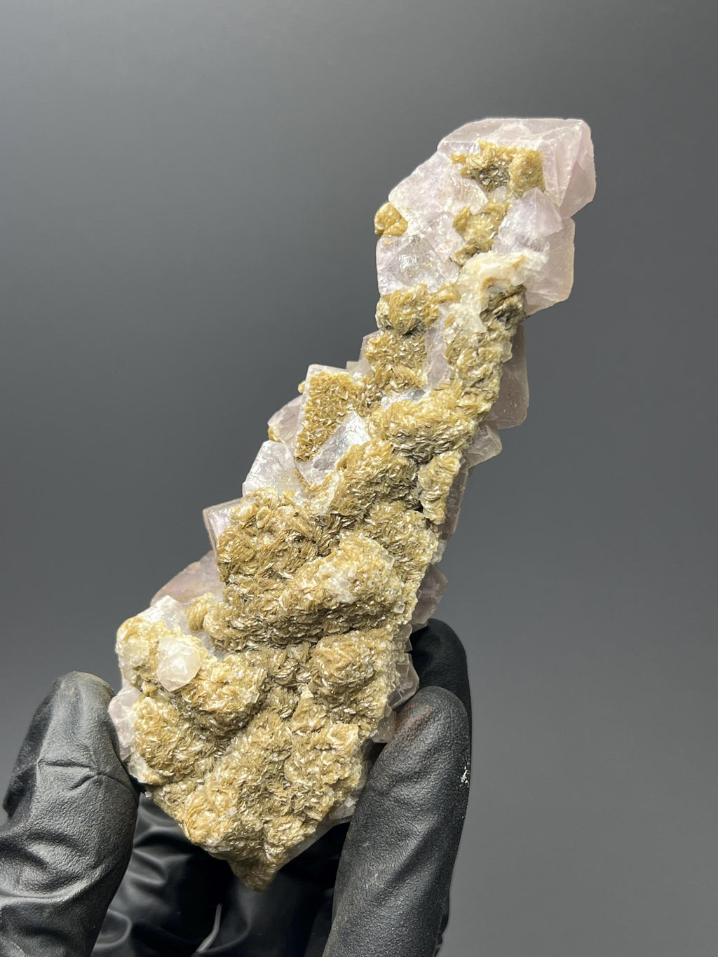 Fluorite On Albite Specimen - Crystal Gemstone AE 