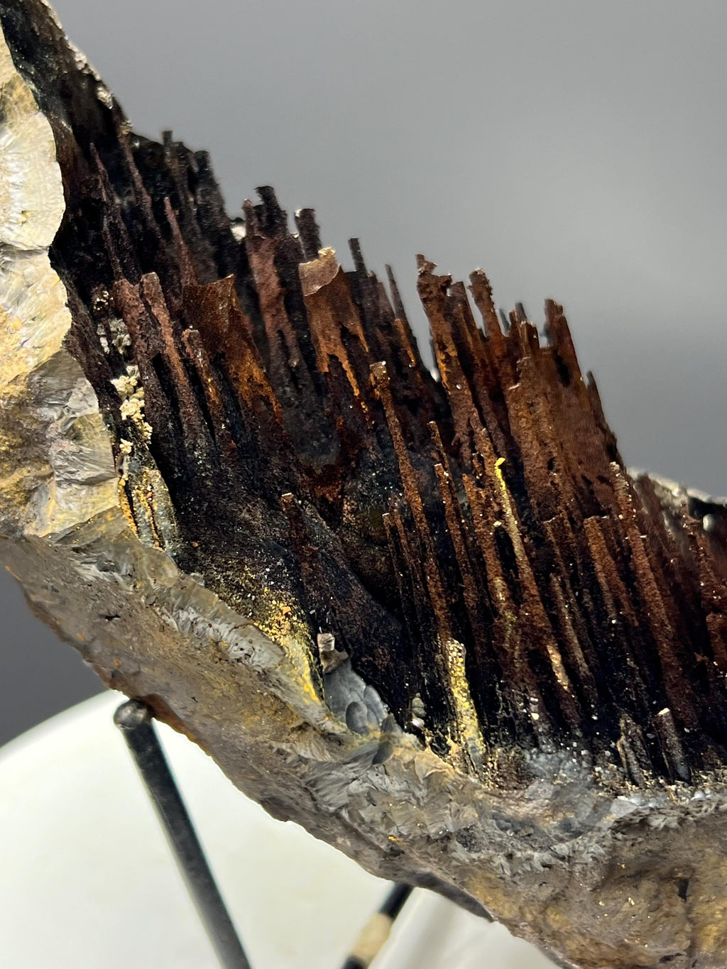 Museum Grade, Limonite With Stalactite Goethite, For Special Collection - Crystal Gemstone AE 