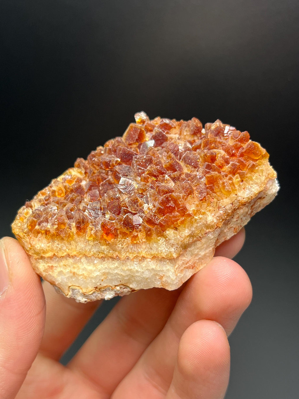 Dark Color Citrine Specimen - Crystal Gemstone AE 