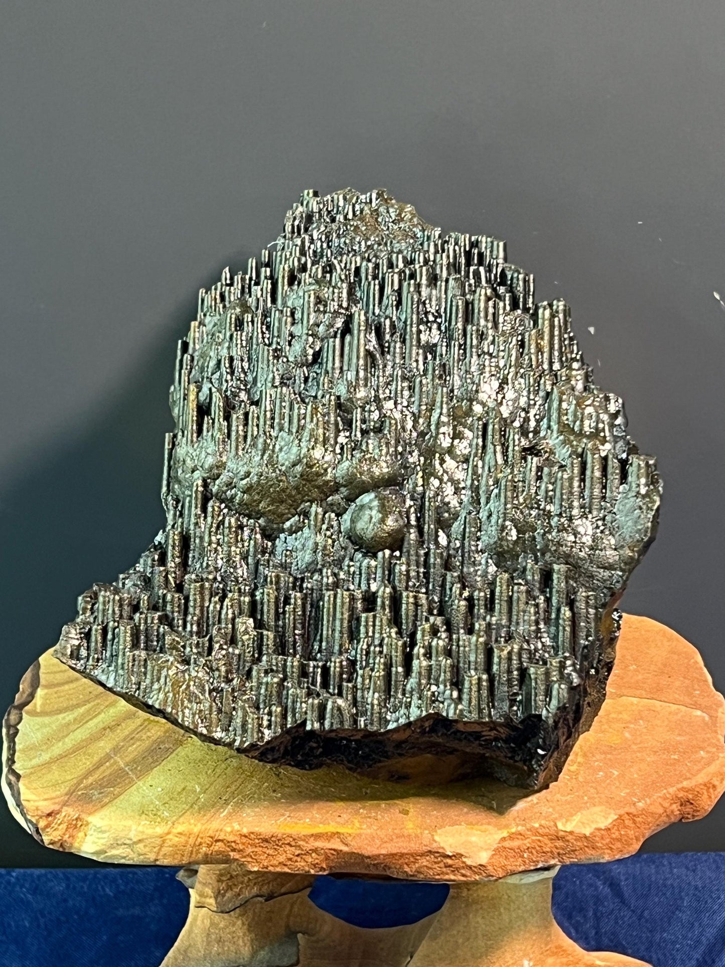 "Museum Grade" Golden Color Stalactite Goethite - Crystal Gemstone AE 