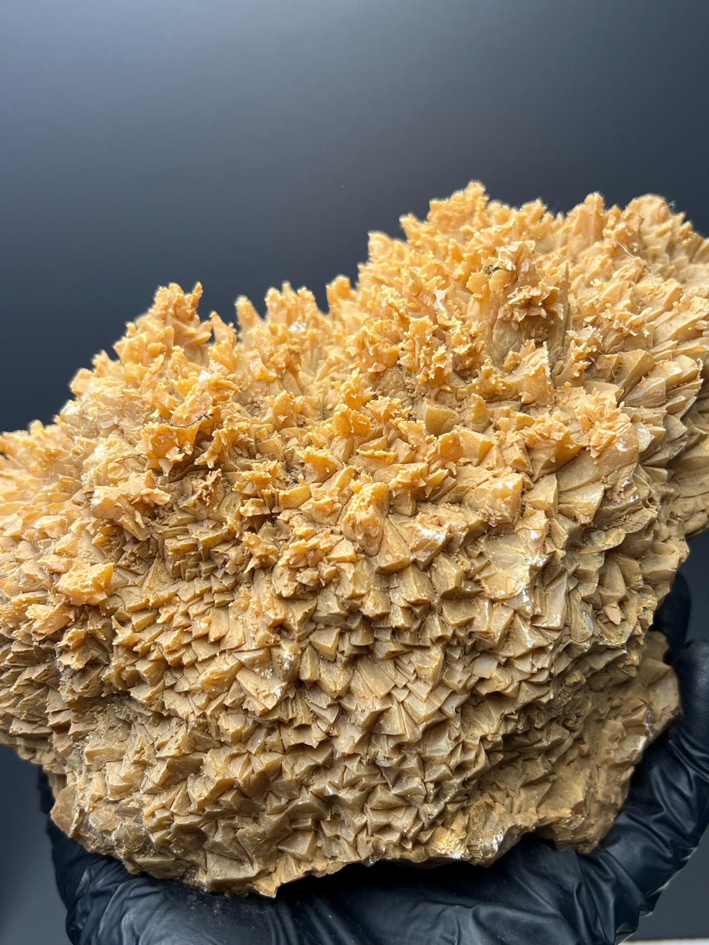 Large Orange Crystal Calcite Specimen - Turkey Mineral - Crystal Gemstone AE 