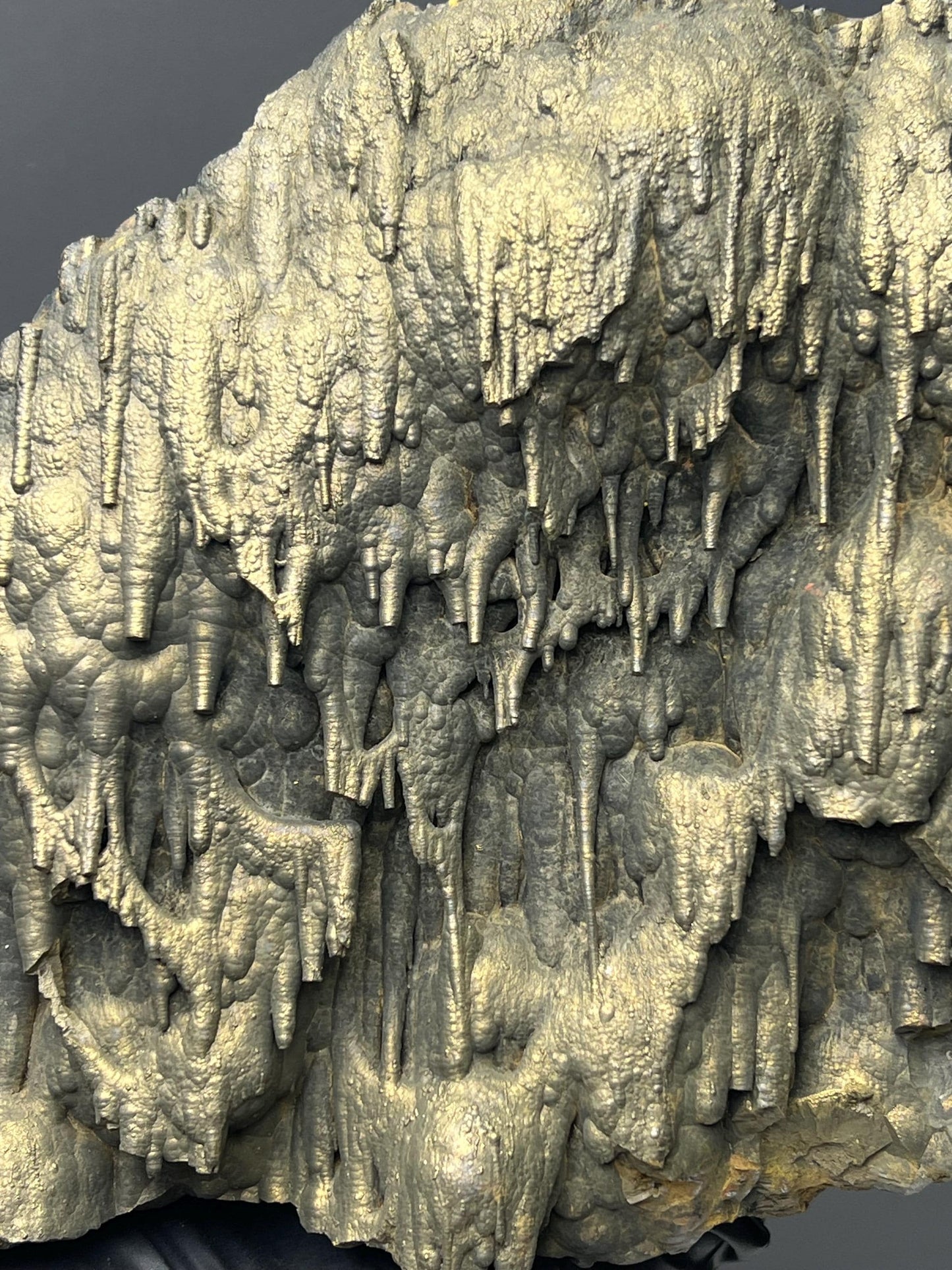 Museum Quality Very Showy Golden Color Stalactite Bridges Goethite Specimen - Crystal Gemstone AE 