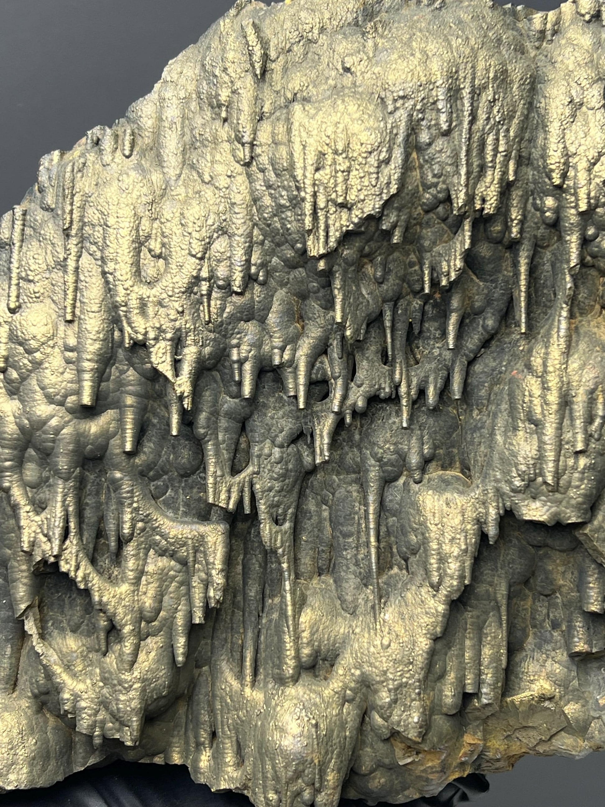 Museum Quality Very Showy Golden Color Stalactite Bridges Goethite Specimen - Crystal Gemstone AE 