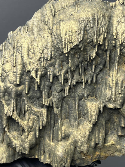 Museum Quality Very Showy Golden Color Stalactite Bridges Goethite Specimen - Crystal Gemstone AE 