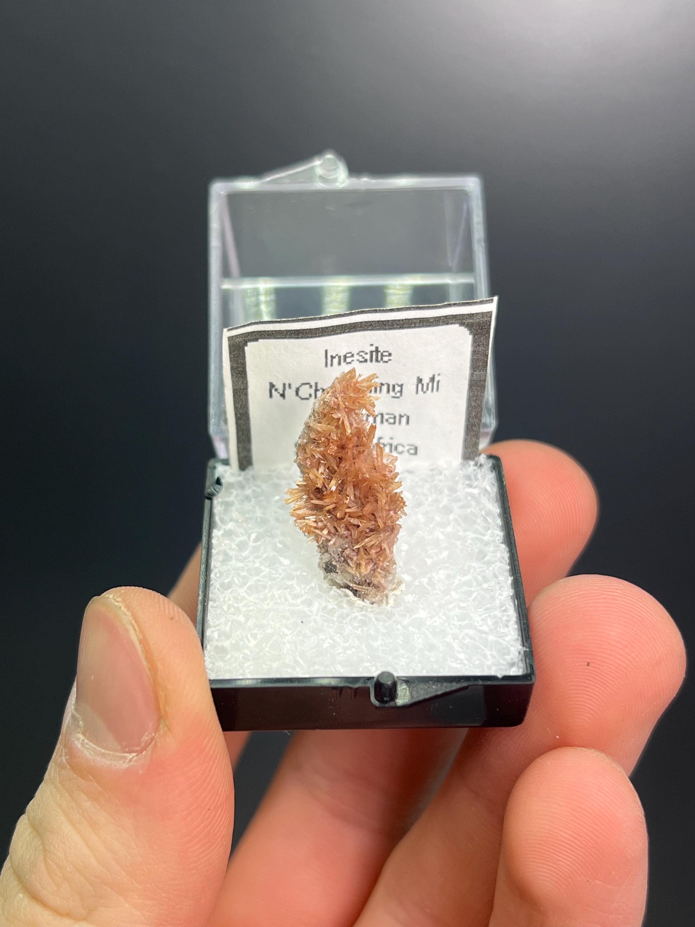 Top Grade Inesite Specimen - Crystal Gemstone AE 