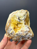 Yellow Hemimorphite Specimen - Crystal Gemstone AE 