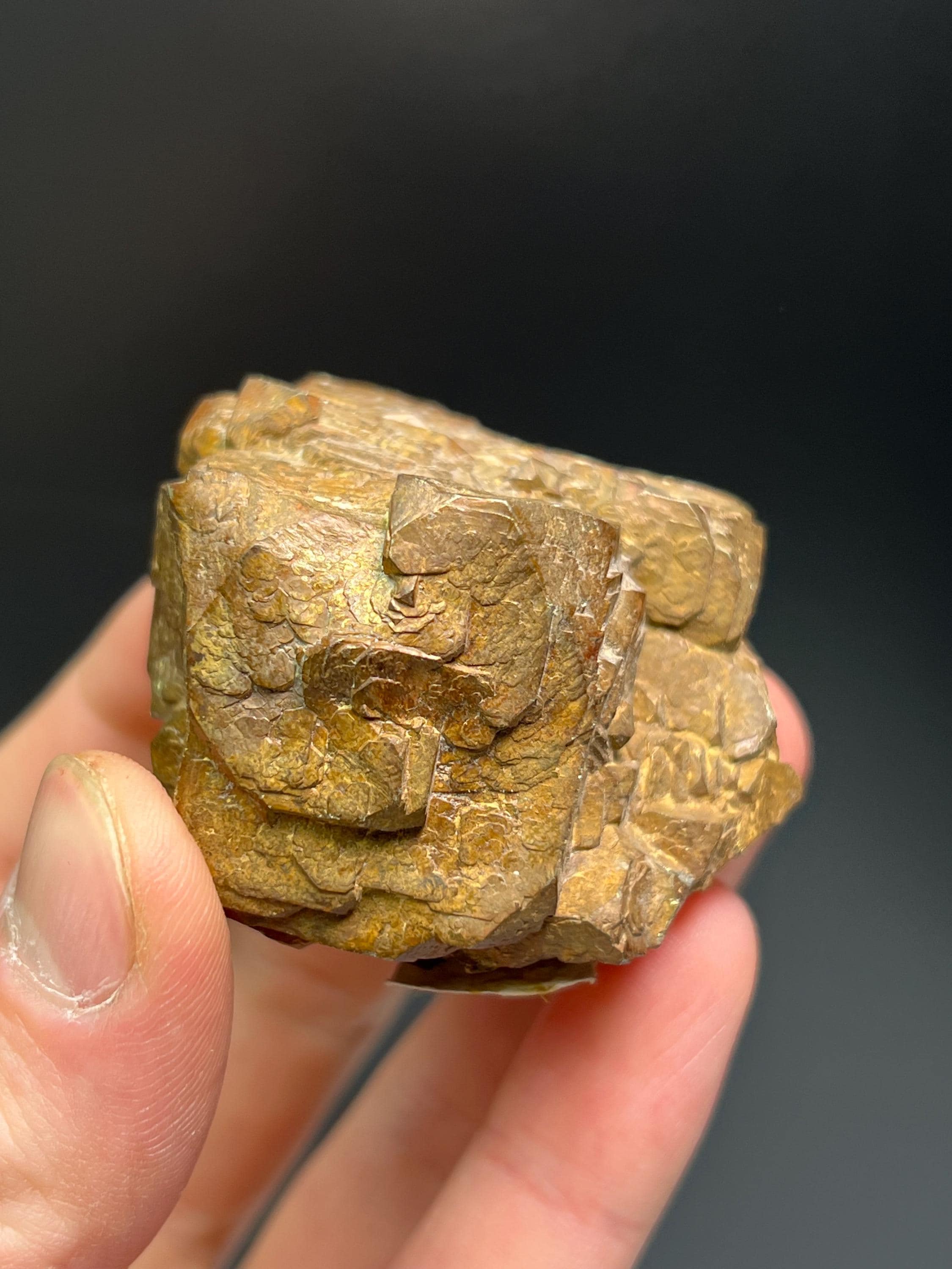 Limonite Pseudomorph After Pyrite - Crystal Gemstone AE 