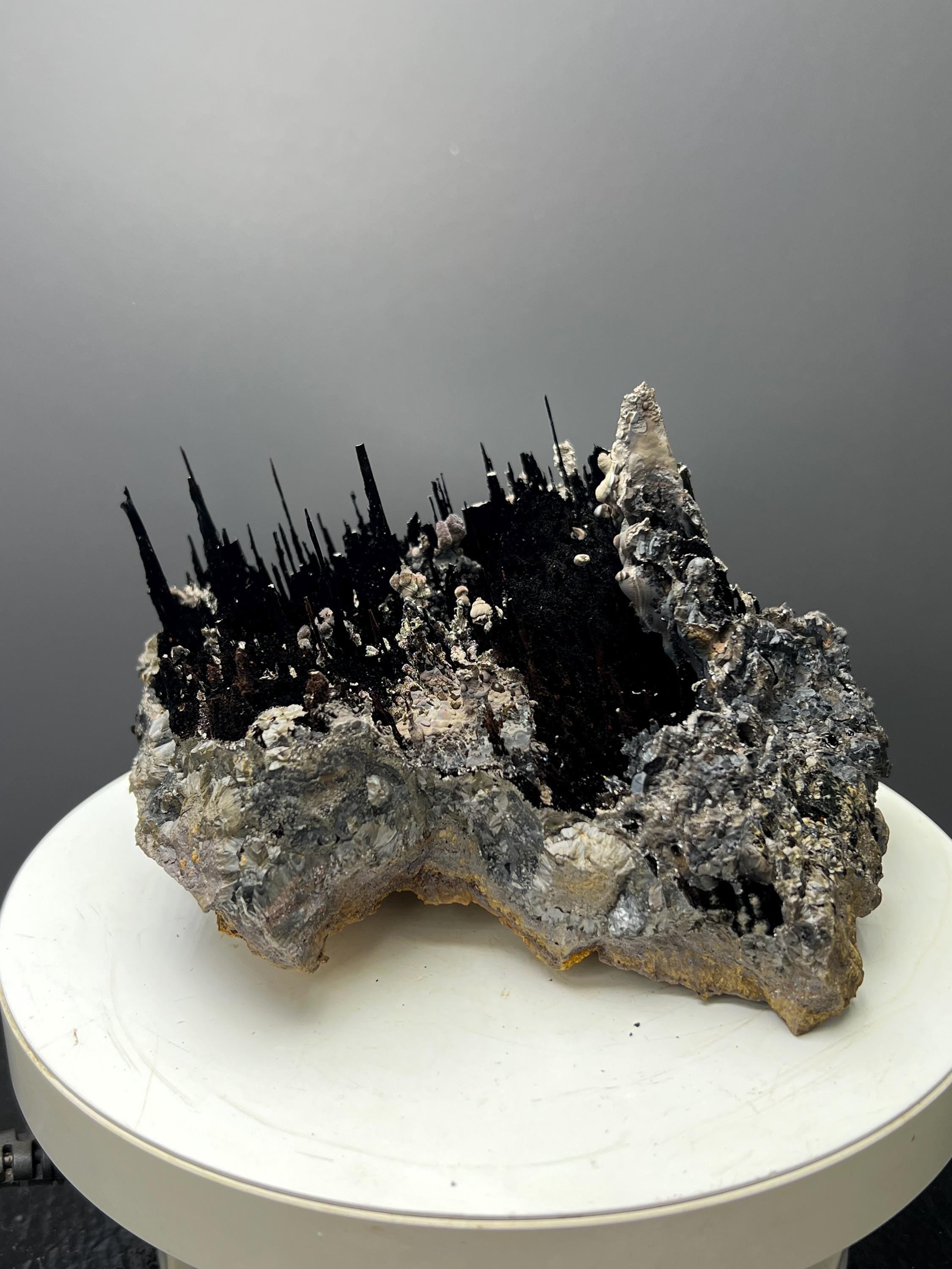 Museum Quality, Very Special, Specularite And Limonite With Stalactite Goethite Specimen - Crystal Gemstone AE 