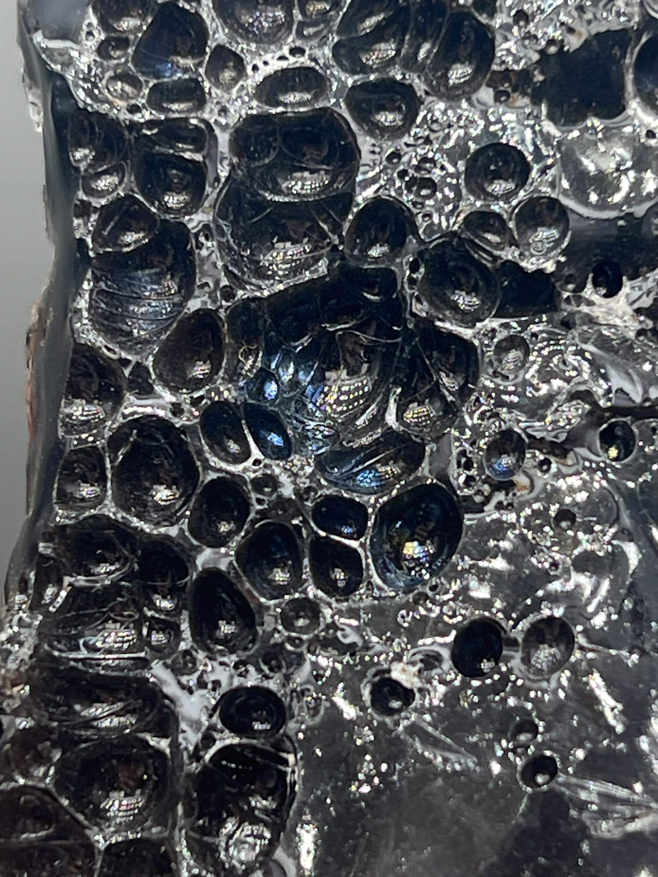 Special Formation Honeycomb Colored Alloy Obsidian - Crystal Gemstone AE 