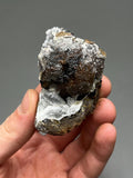 Very Special, Crystal Calcite On Hematite, From Turkey - Crystal Gemstone AE 