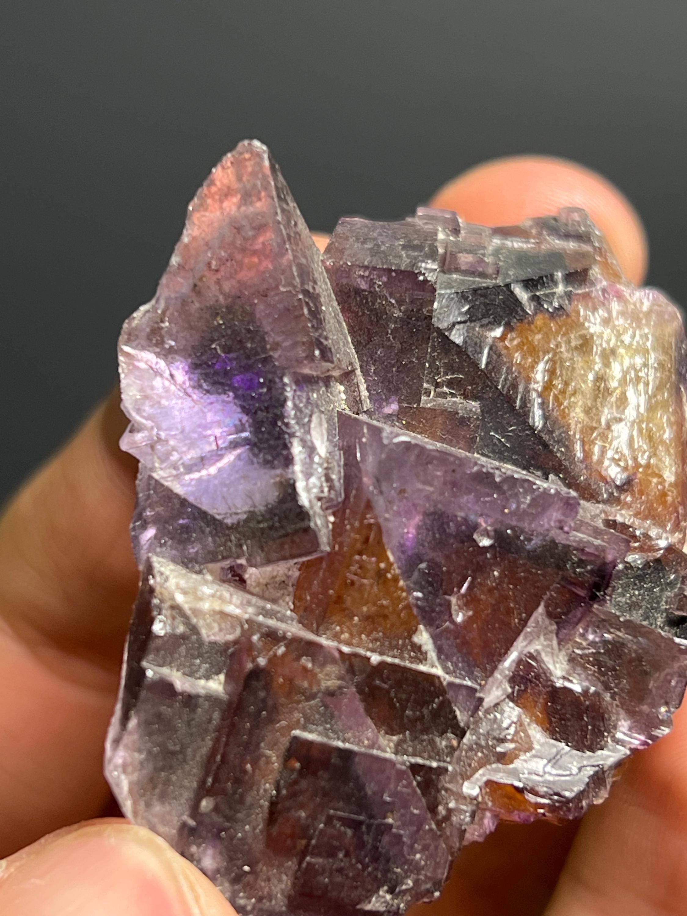 Phantom Fluorite Specimen, 78gram - Crystal Gemstone AE 