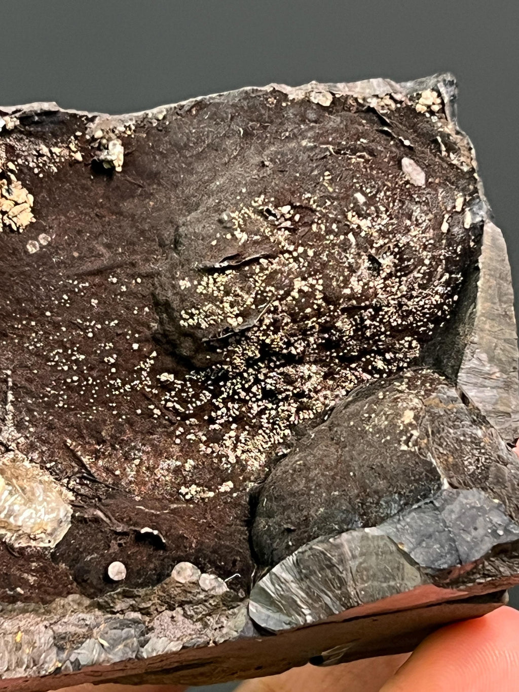 Museum Grade Specularite And Barite With Goethite - Crystal Gemstone AE 