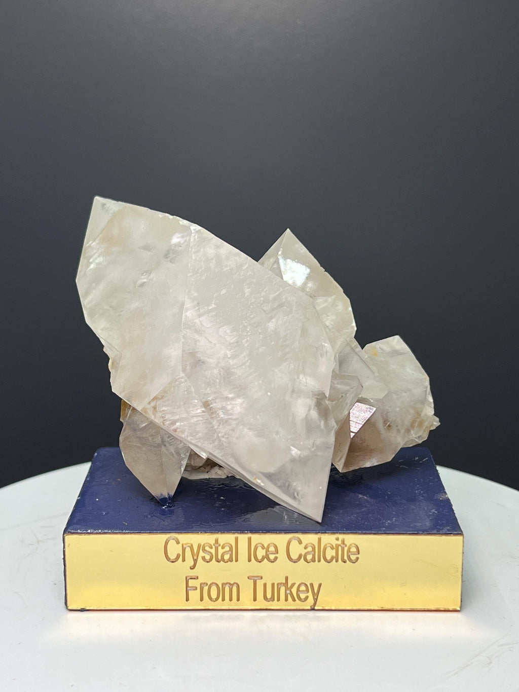 Very Showy, Crystal Ice Calcite Specimen - Crystal Gemstone AE 