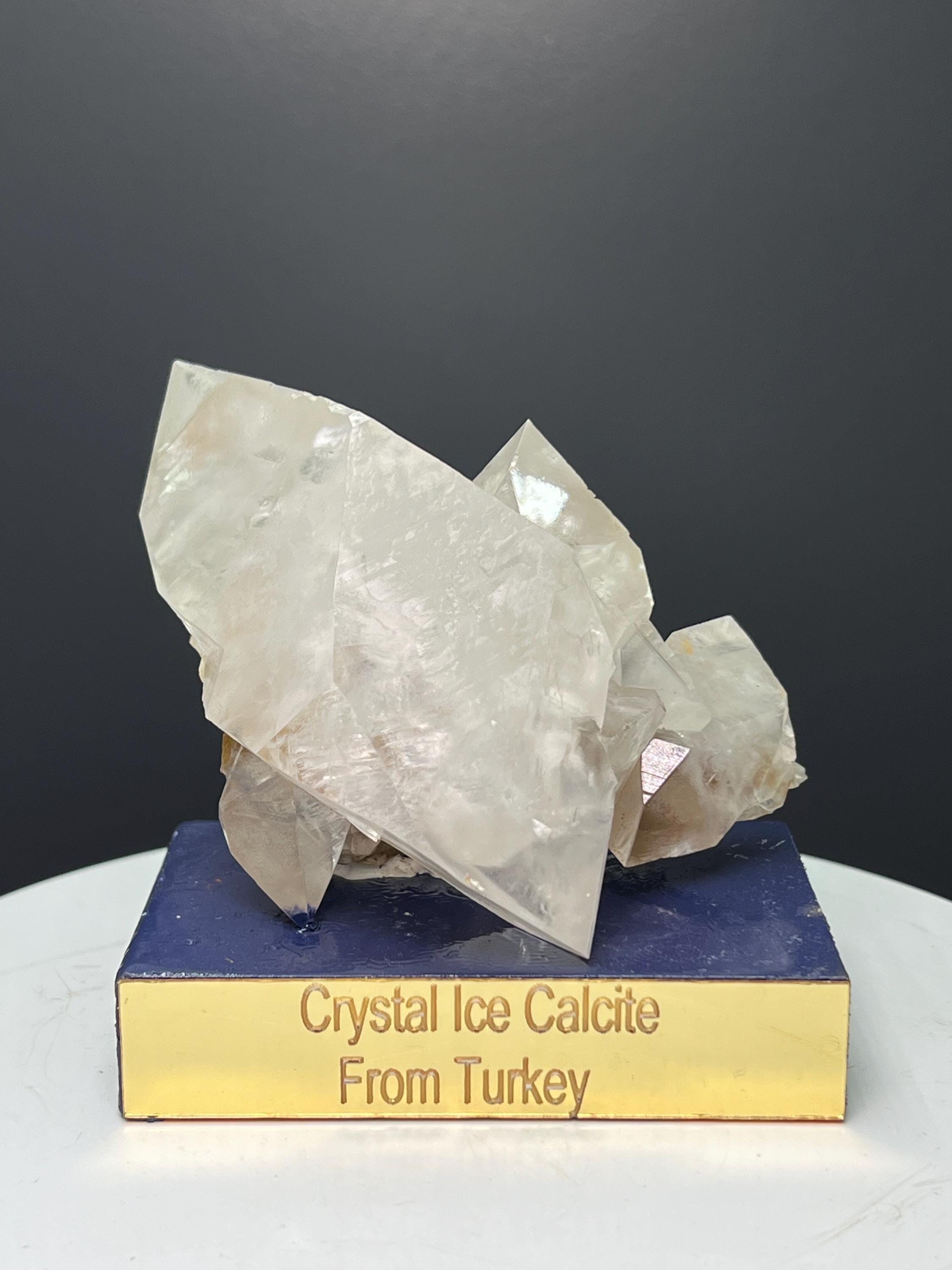 Very Showy, Crystal Ice Calcite Specimen - Crystal Gemstone AE 