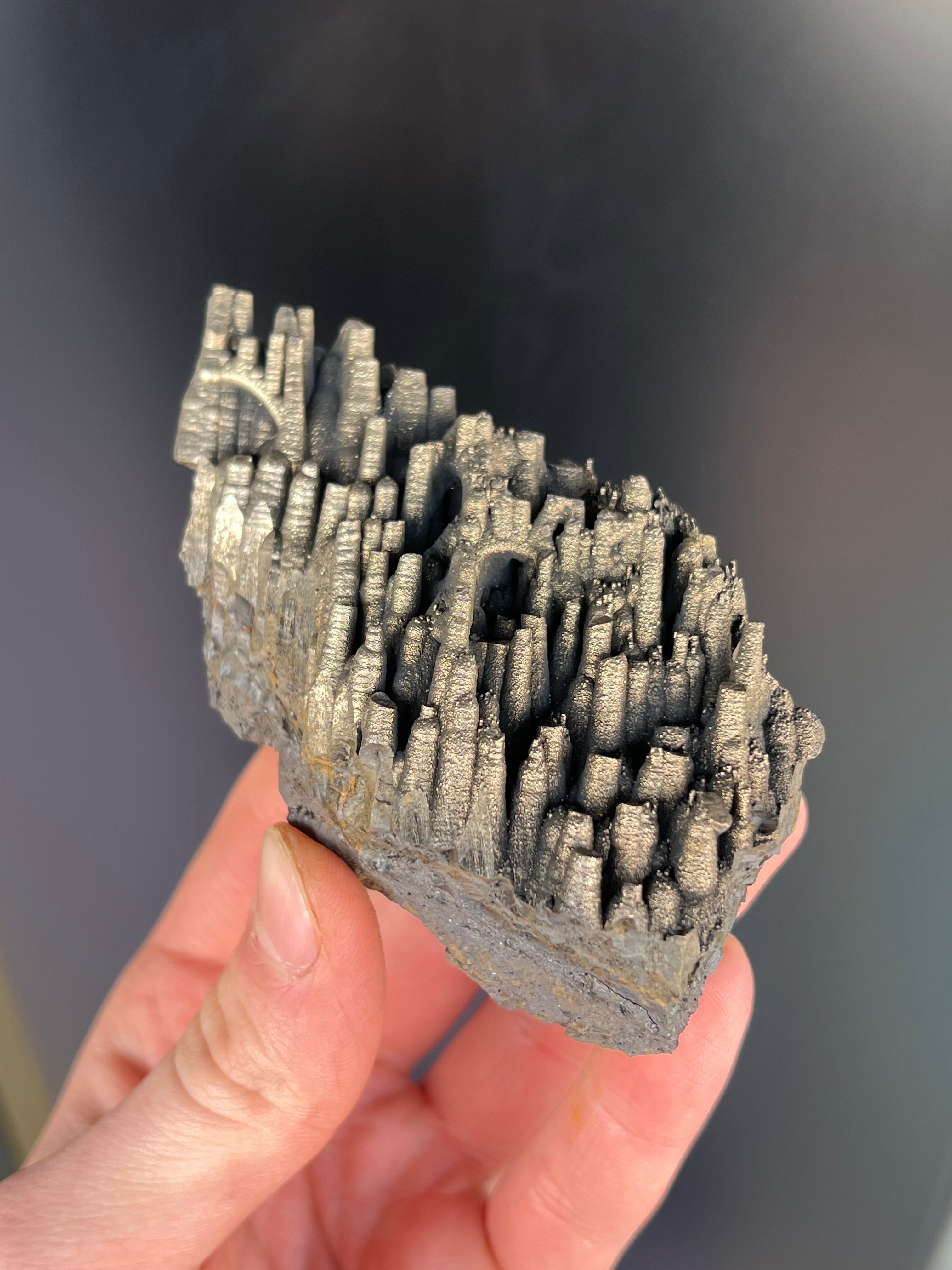 “Museum Grade” Golden Color Stalactite Goethite