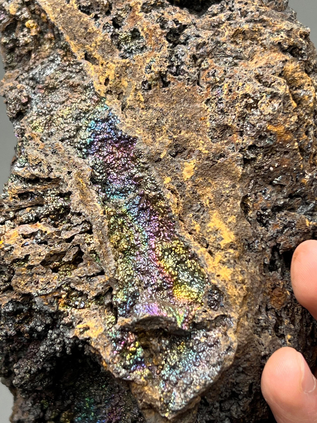 Very Showy And Very Unique, Colorful Goethite Mineral, From Turkey, Special Collection Piece - Crystal Gemstone AE 