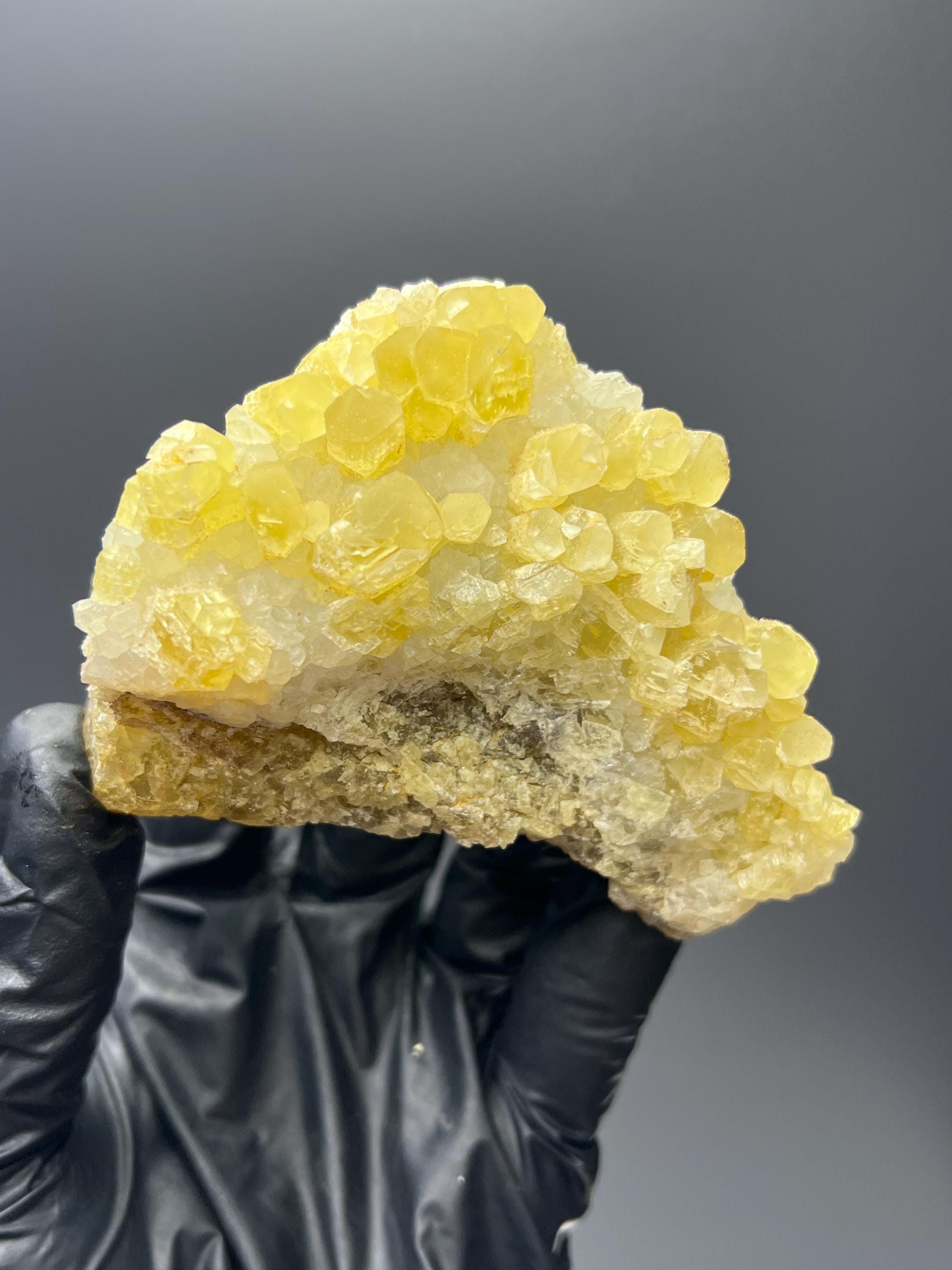 Special Yellow Crystal Calcite - Crystal Gemstone AE 
