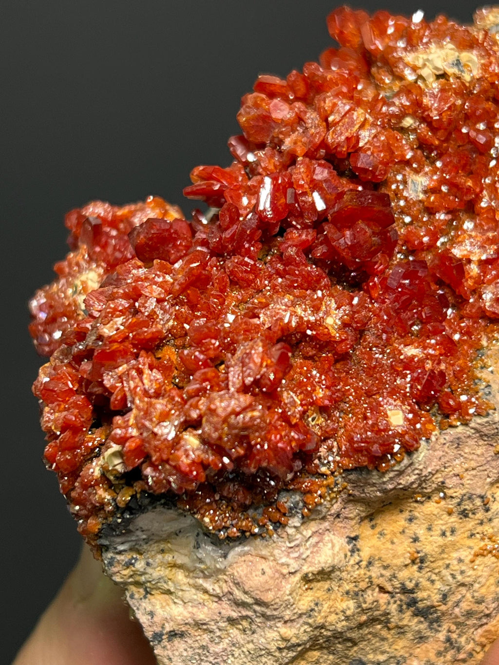 Vanadinite Specimen - Morocco - Crystal Gemstone AE 