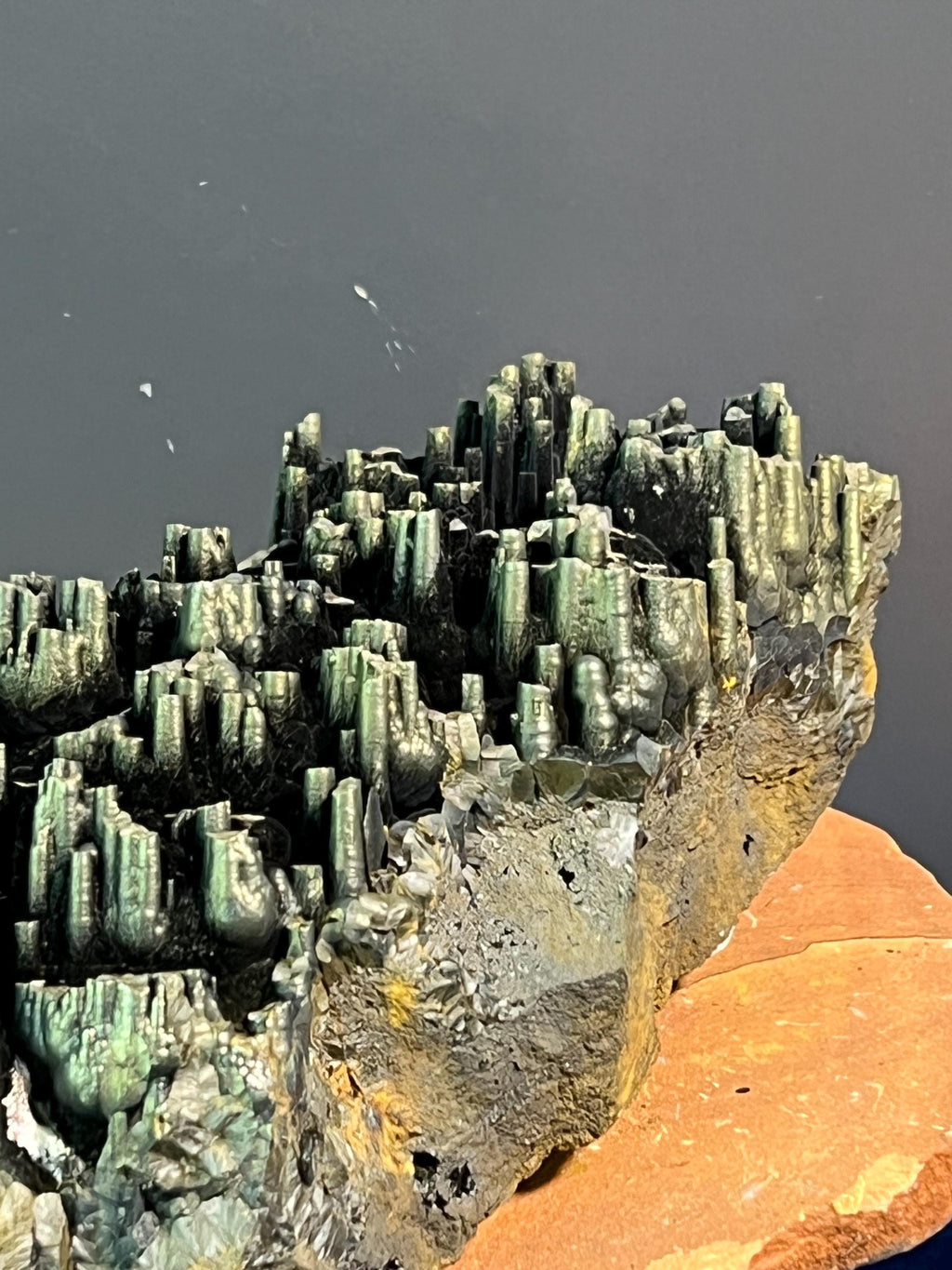 "Museum Grade" Golden Color Stalactite Goethite - Crystal Gemstone AE 
