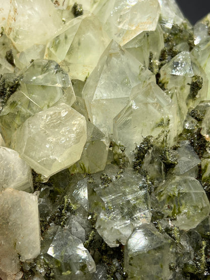 2 Sided Epidote With Lodolite Quartz