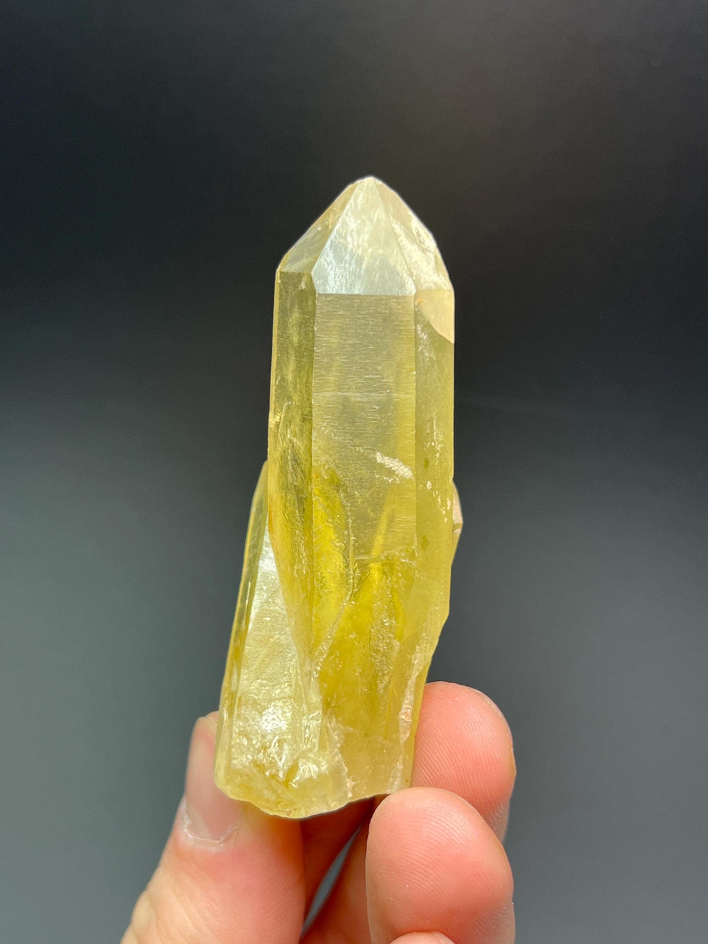 Yellow Crystal Quartz Specimen - Crystal Gemstone AE 