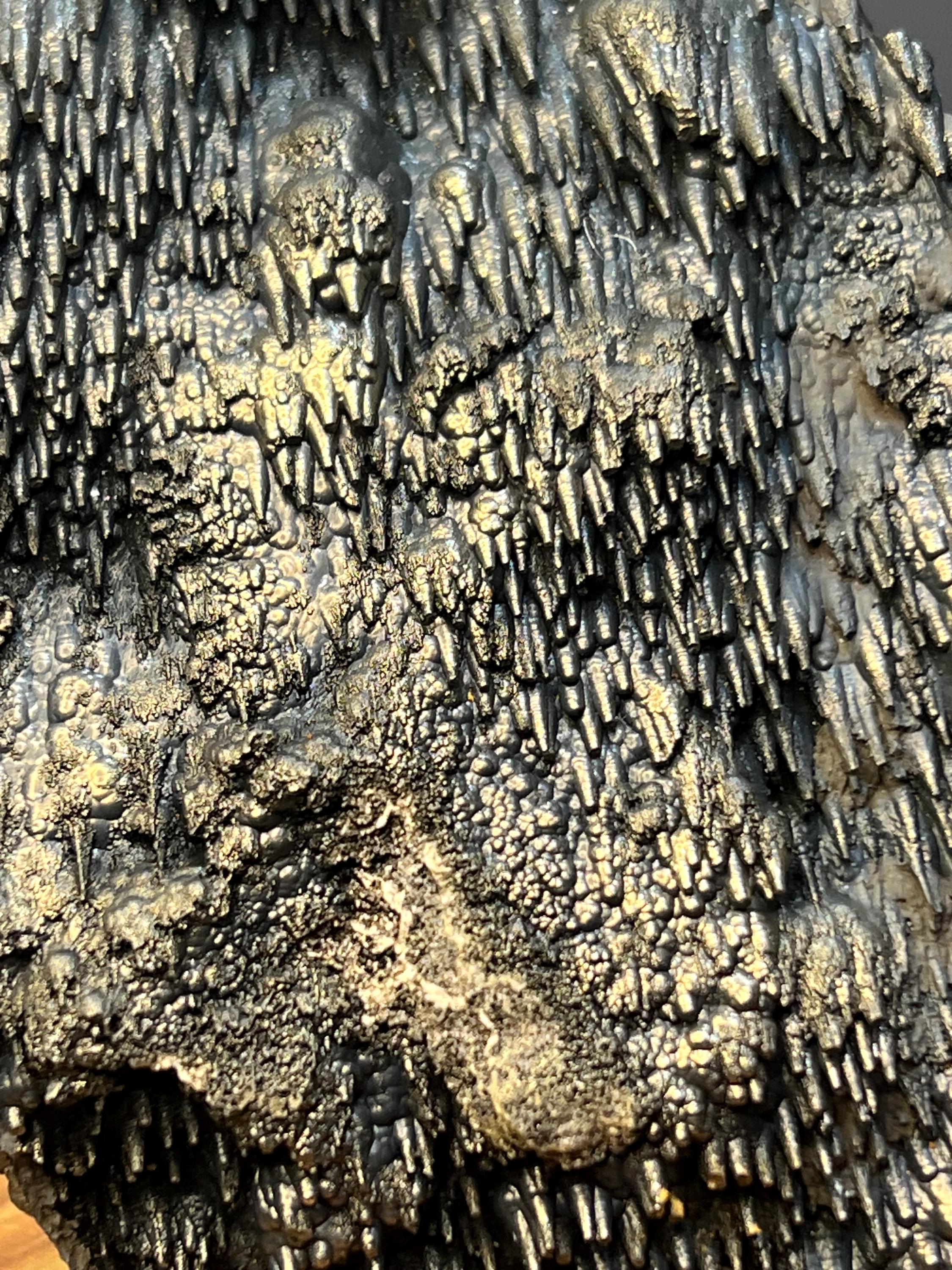 Museum Quality! Very Special And Showy Golden Color Stalactite Goethite Specimen - Crystal Gemstone AE 