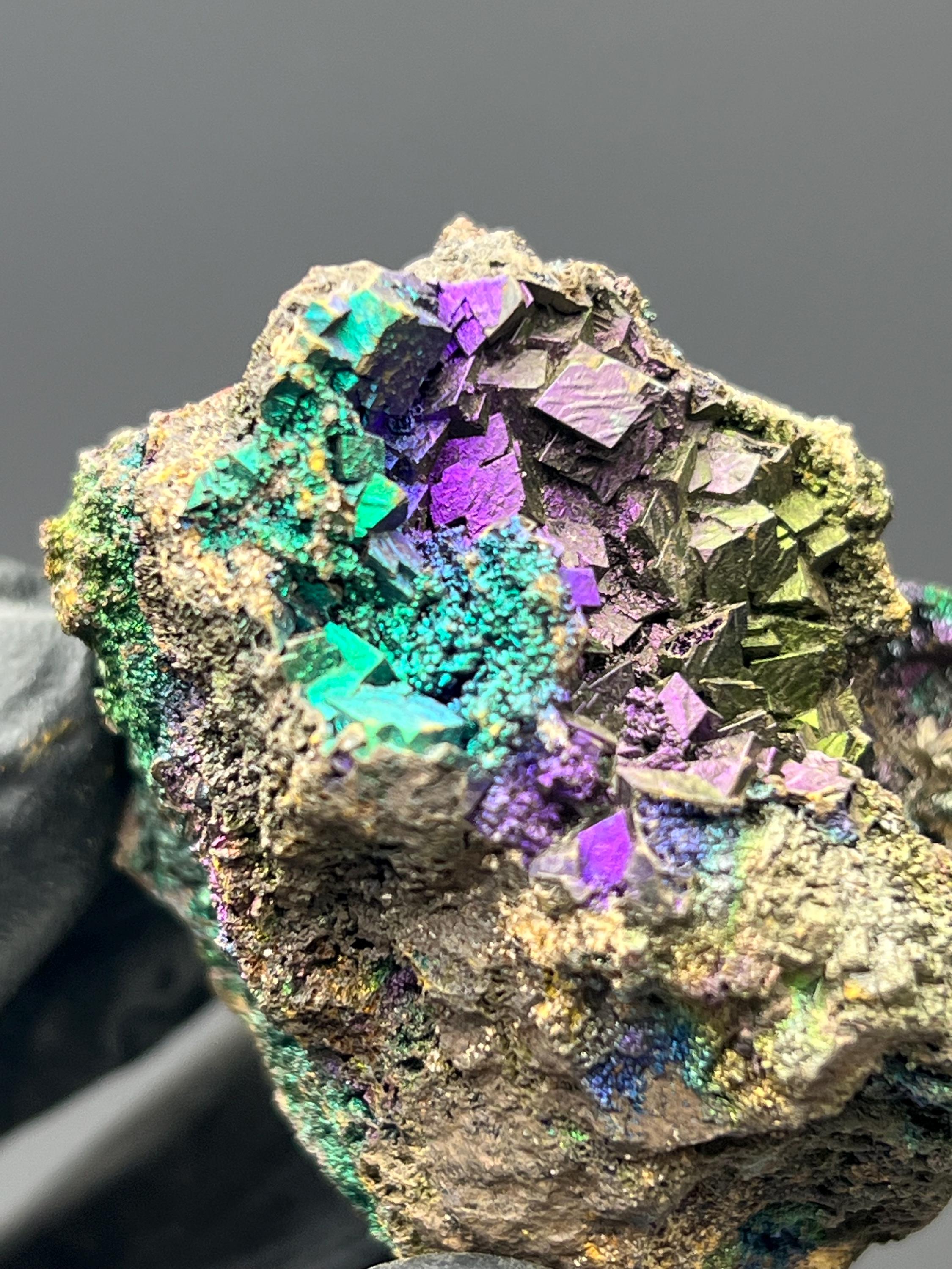 Museum Grade! Colored Alloy Turgite With Iron Siderite - Crystal Gemstone AE 