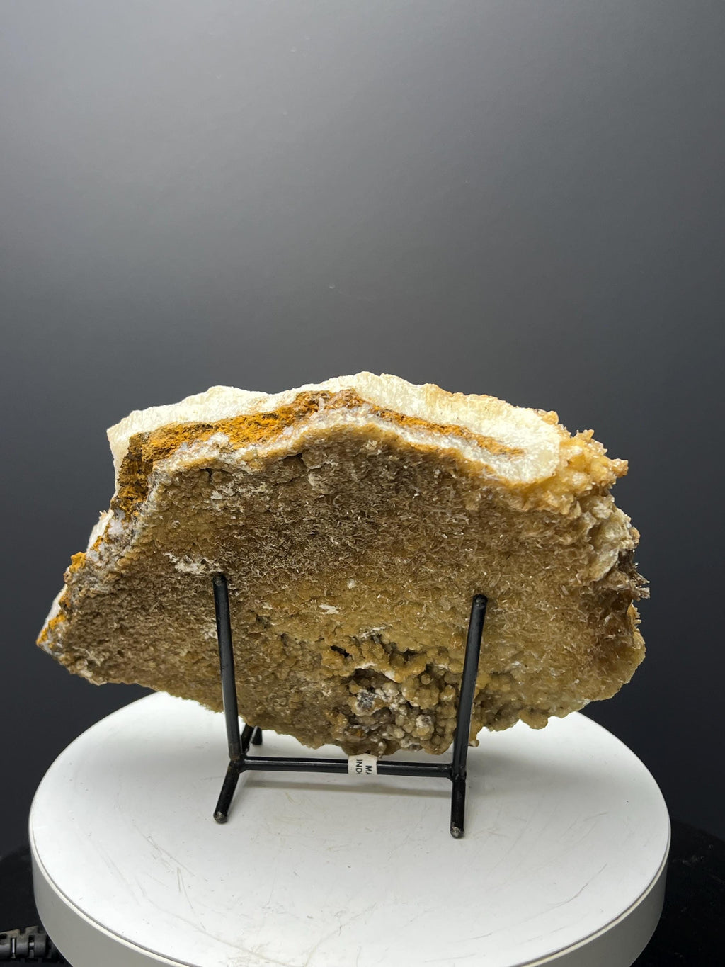 Feather Orange Crystal Calcite Specimen - Crystal Gemstone AE 