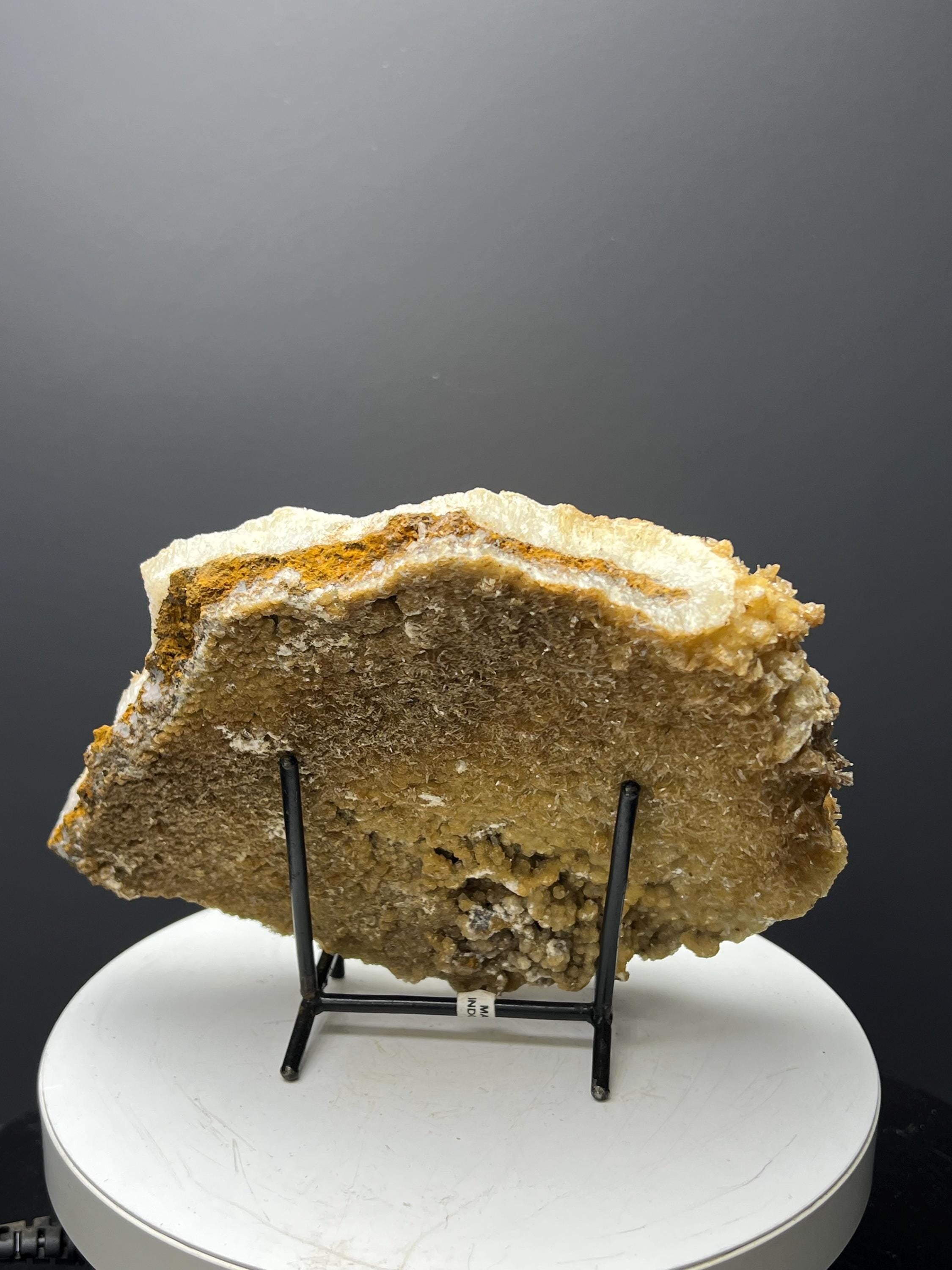 Feather Orange Crystal Calcite Specimen - Crystal Gemstone AE 