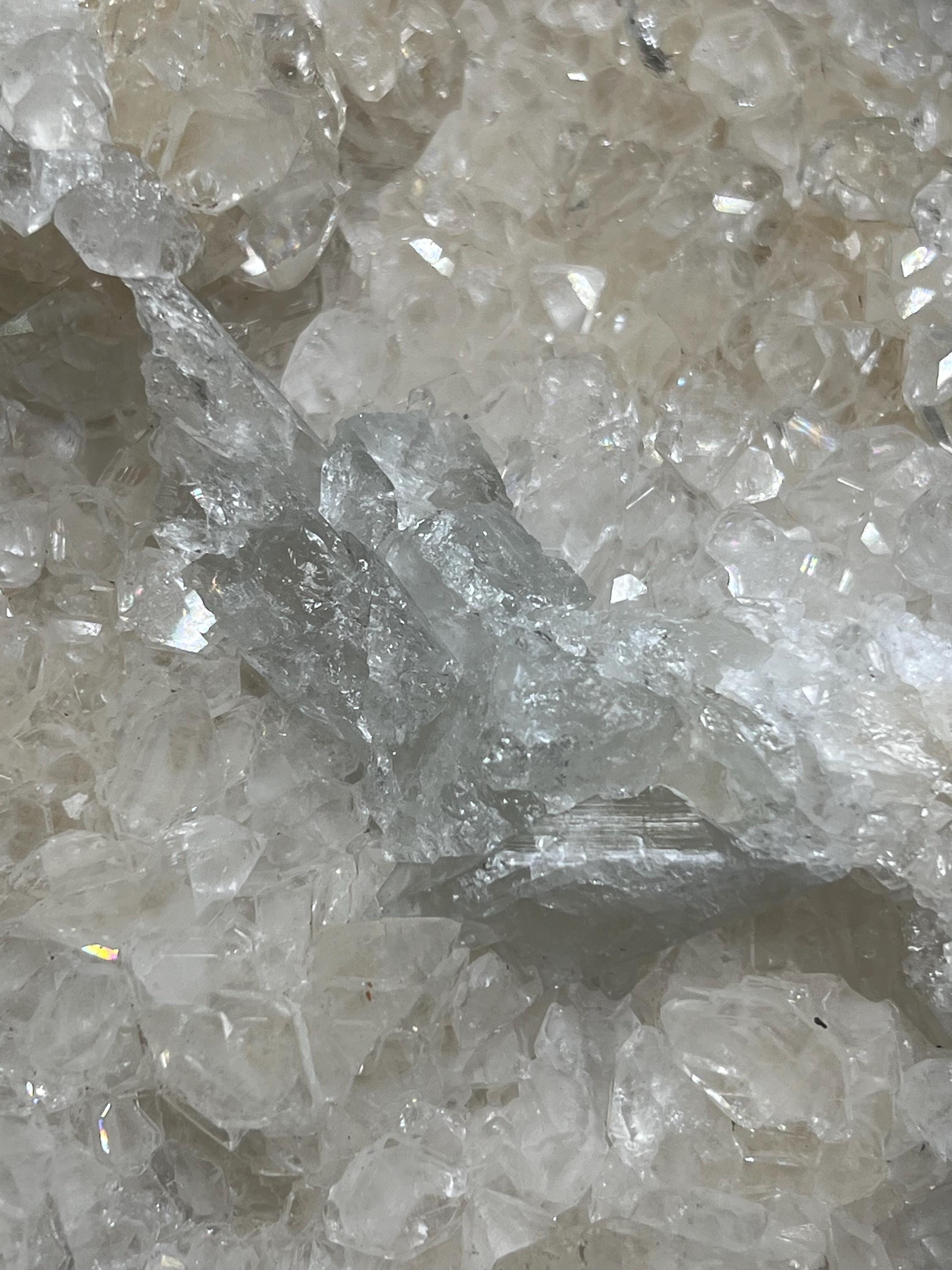 Celestine On Colemanite Specimen, 1,1kg - Crystal Gemstone AE 
